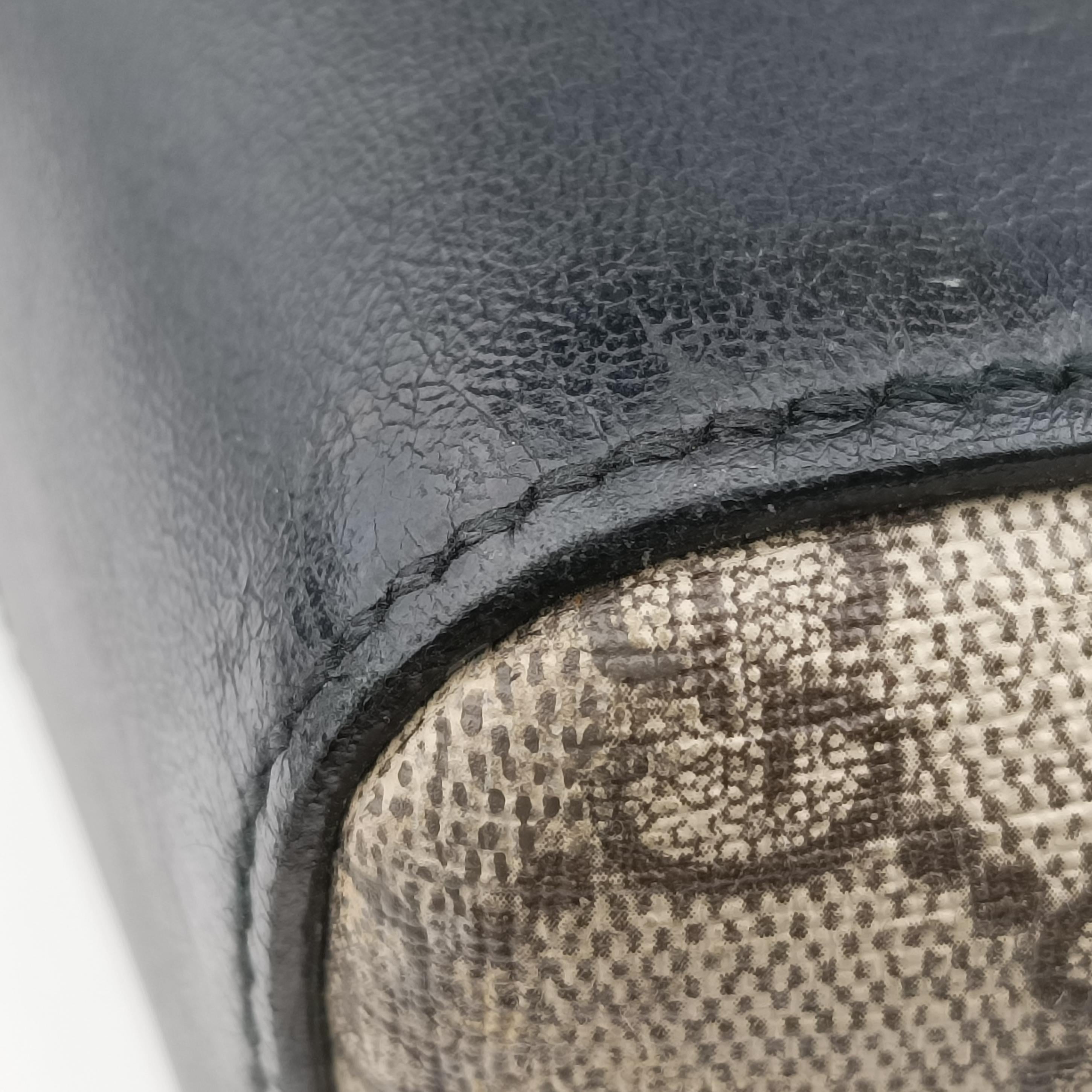 KALEIDO Beige x black PVC coated canvas 406384 A018906469カレイド ベージュ×ブラック PVCコーティングキャンバス 406384 A018906469