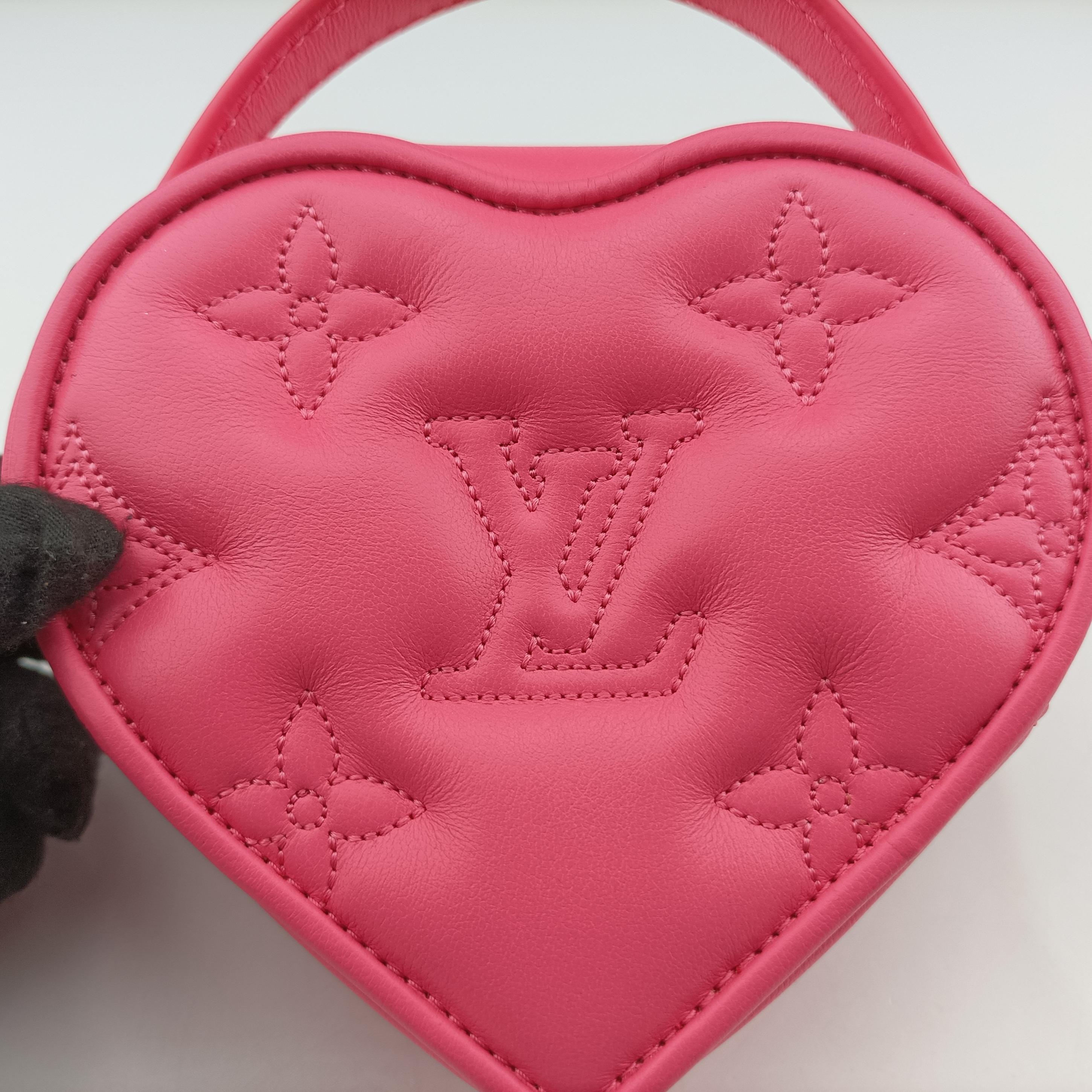 Pop My Heart Pouch dragon fruit Leather M81893 IC Chipポップマイハート ポーチ ドラゴンフルーツ レザー M81893 ICチップ