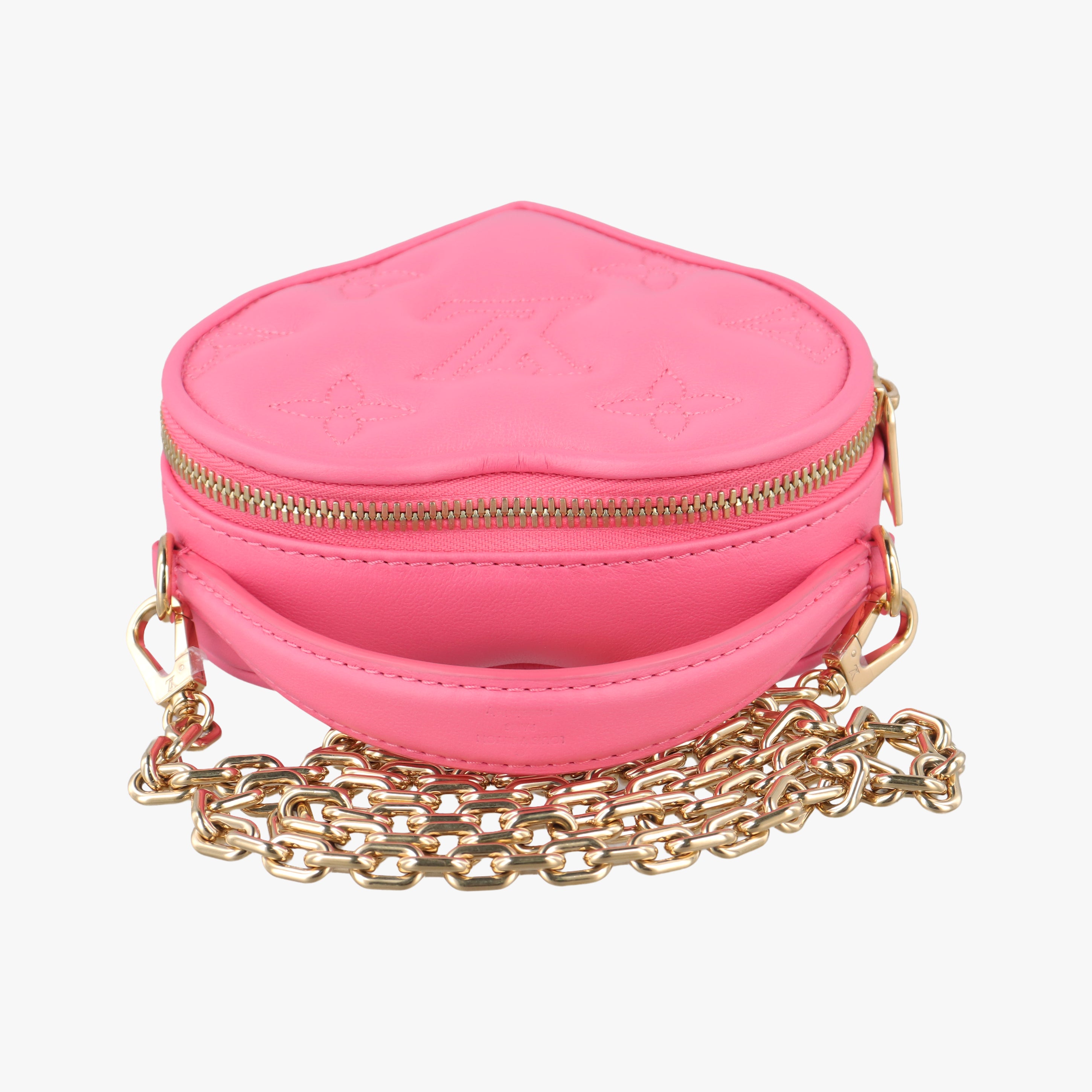 Pop My Heart Pouch dragon fruit Leather M81893 IC Chipポップマイハート ポーチ ドラゴンフルーツ レザー M81893 ICチップ