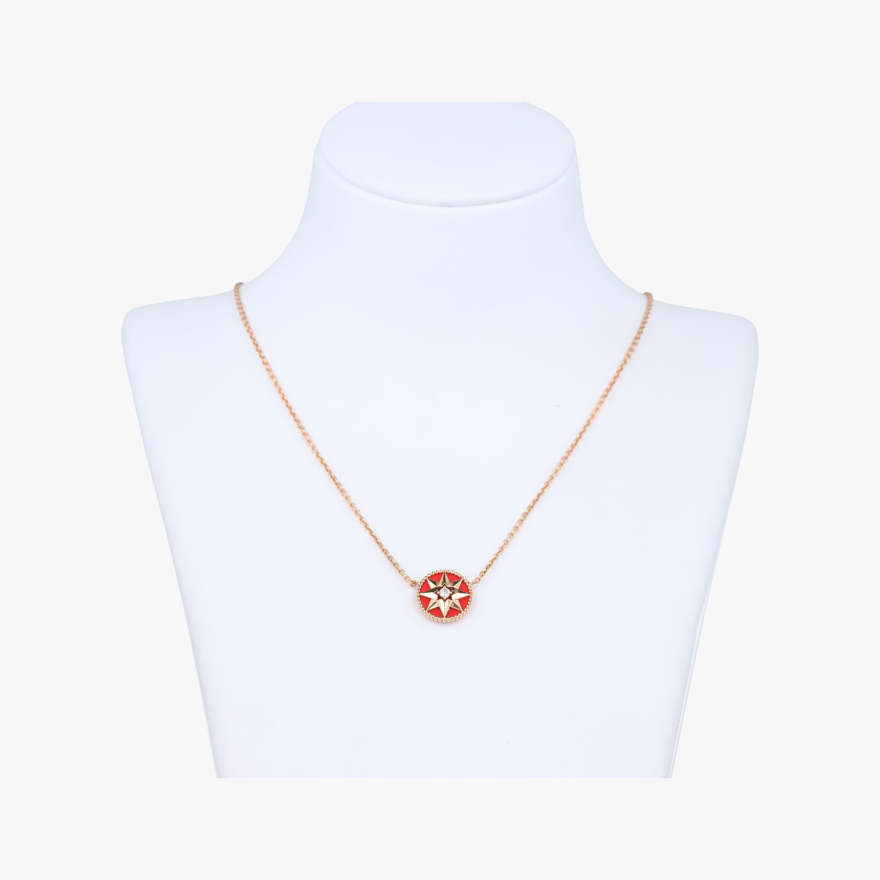 Rose des Vents medallion Red×golden AU750 125204ローズデヴァン メダリオン レッド×ゴールド AU750 125204