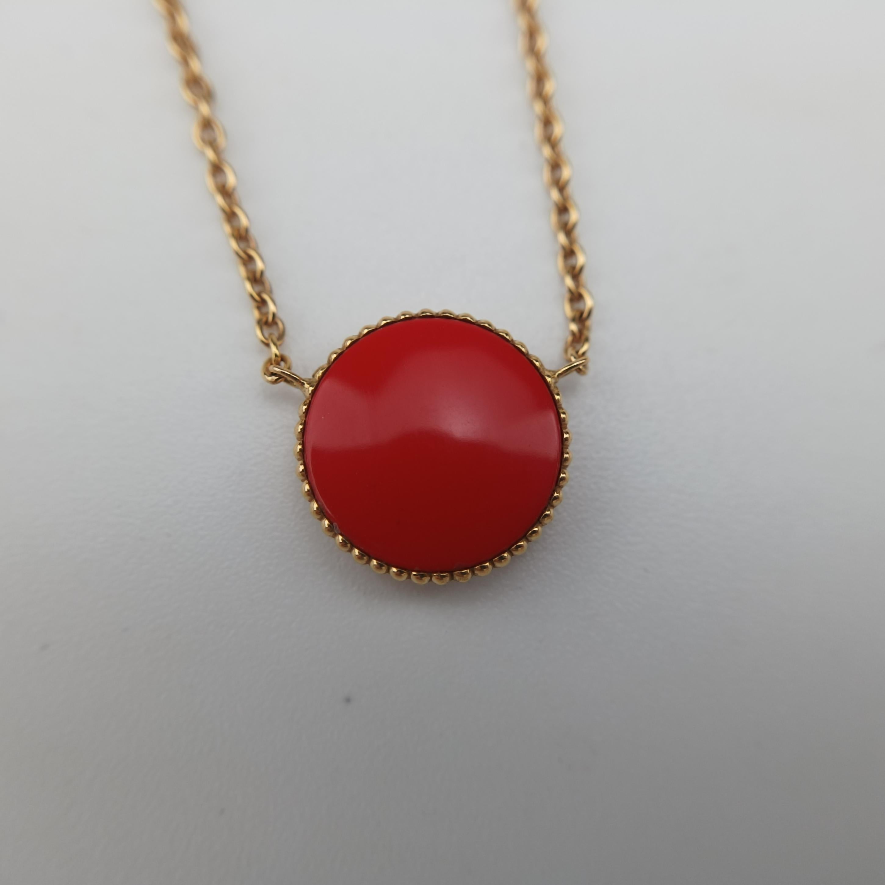 Rose des Vents medallion Red×golden AU750 125204ローズデヴァン メダリオン レッド×ゴールド AU750 125204