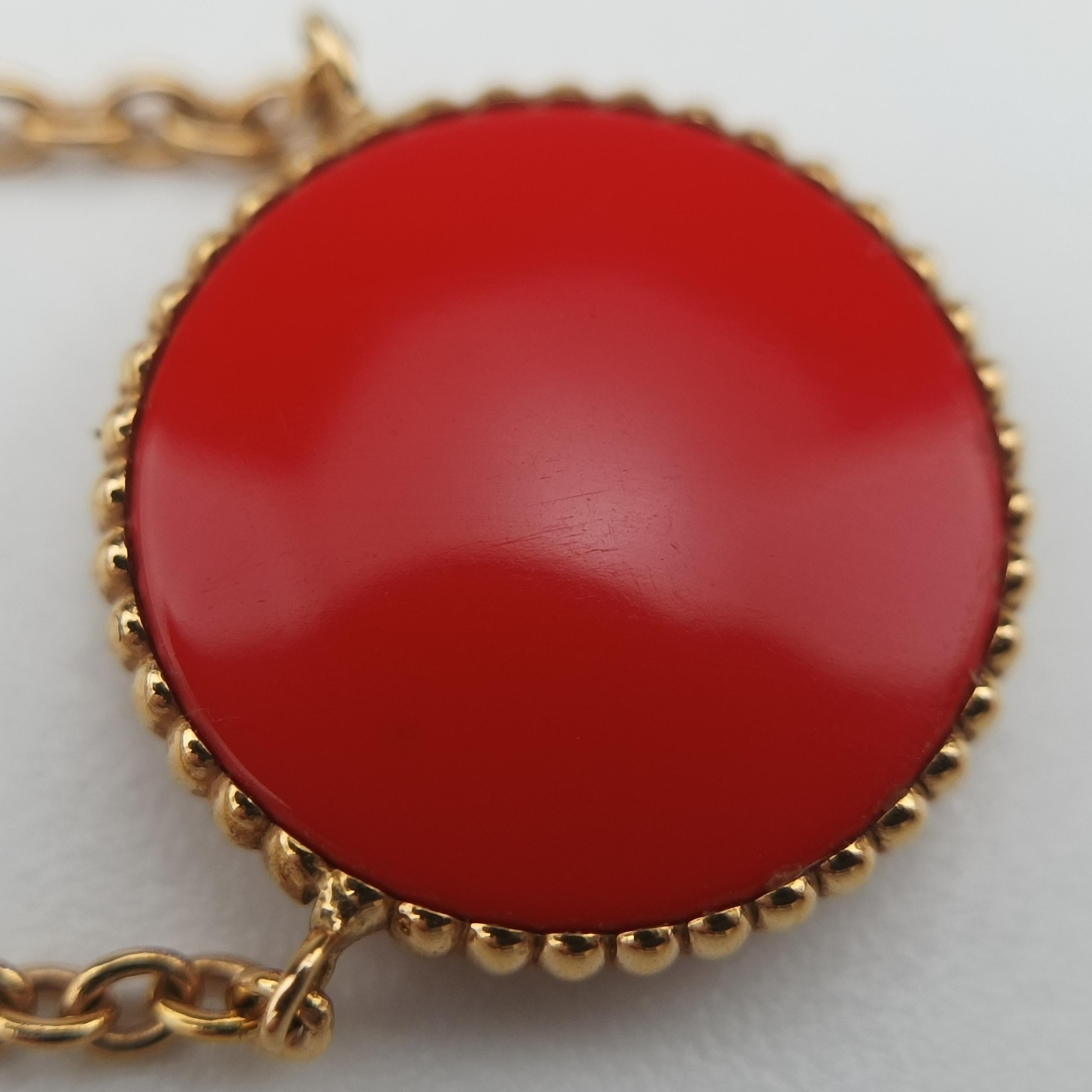 Rose des Vents medallion Red×golden AU750 125204ローズデヴァン メダリオン レッド×ゴールド AU750 125204