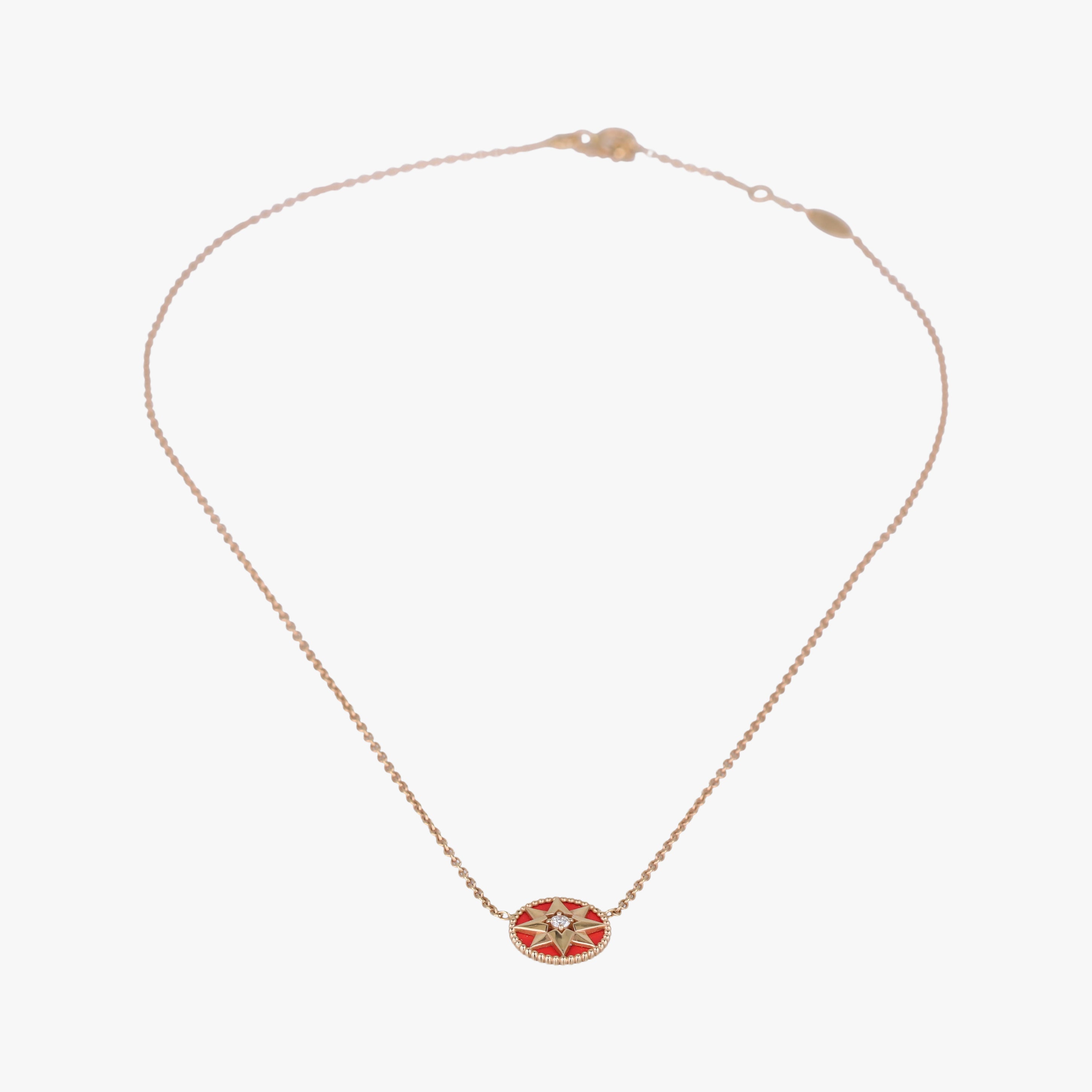 Rose des Vents medallion Red×golden AU750 125204ローズデヴァン メダリオン レッド×ゴールド AU750 125204