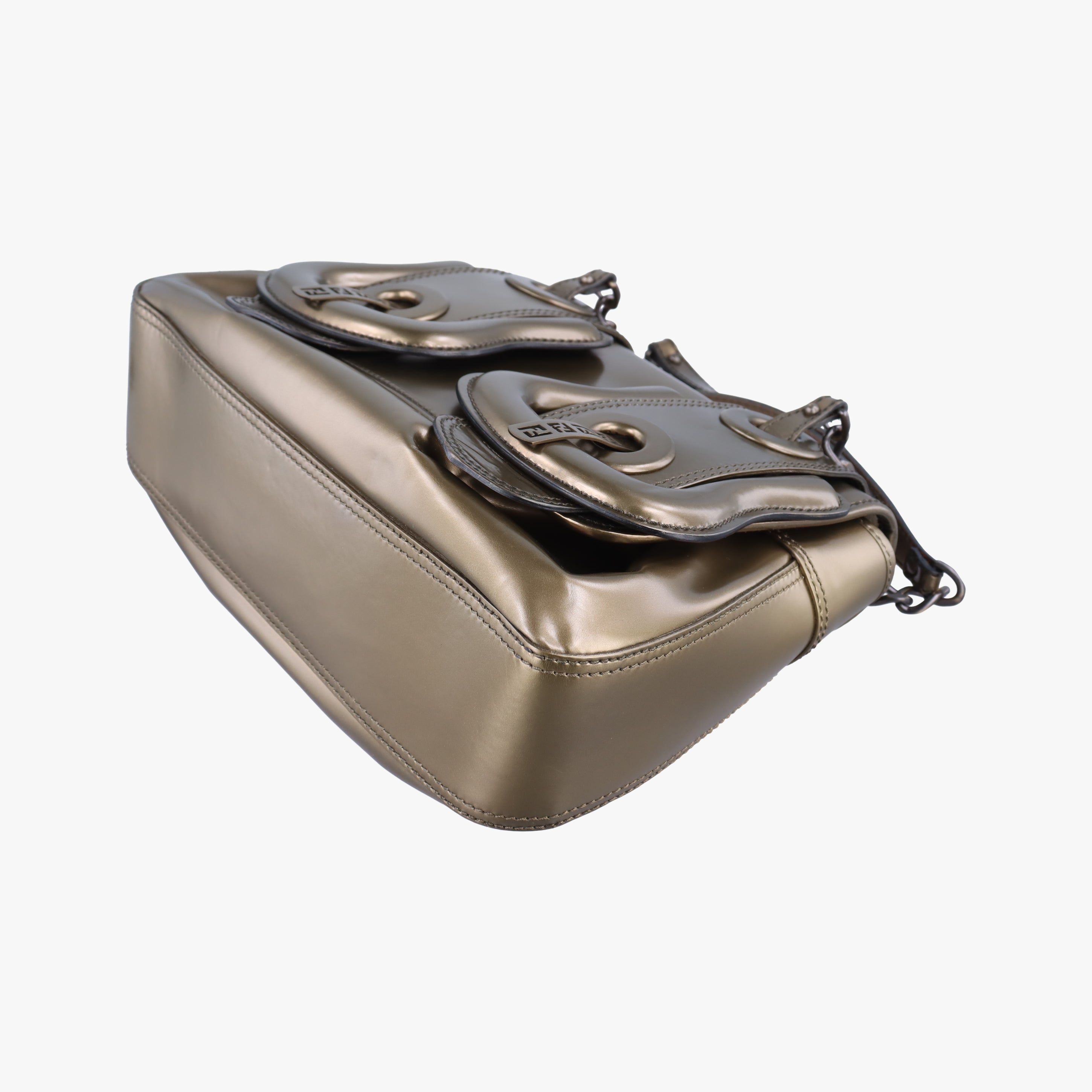 Stripe Calfhair and Velvet Golden Leather 8BN165 2415-8BN165-VTH-079ストライプカーフヘアとベルベット ゴールド レザー 8BN165 2415-8BN165-VTH-079