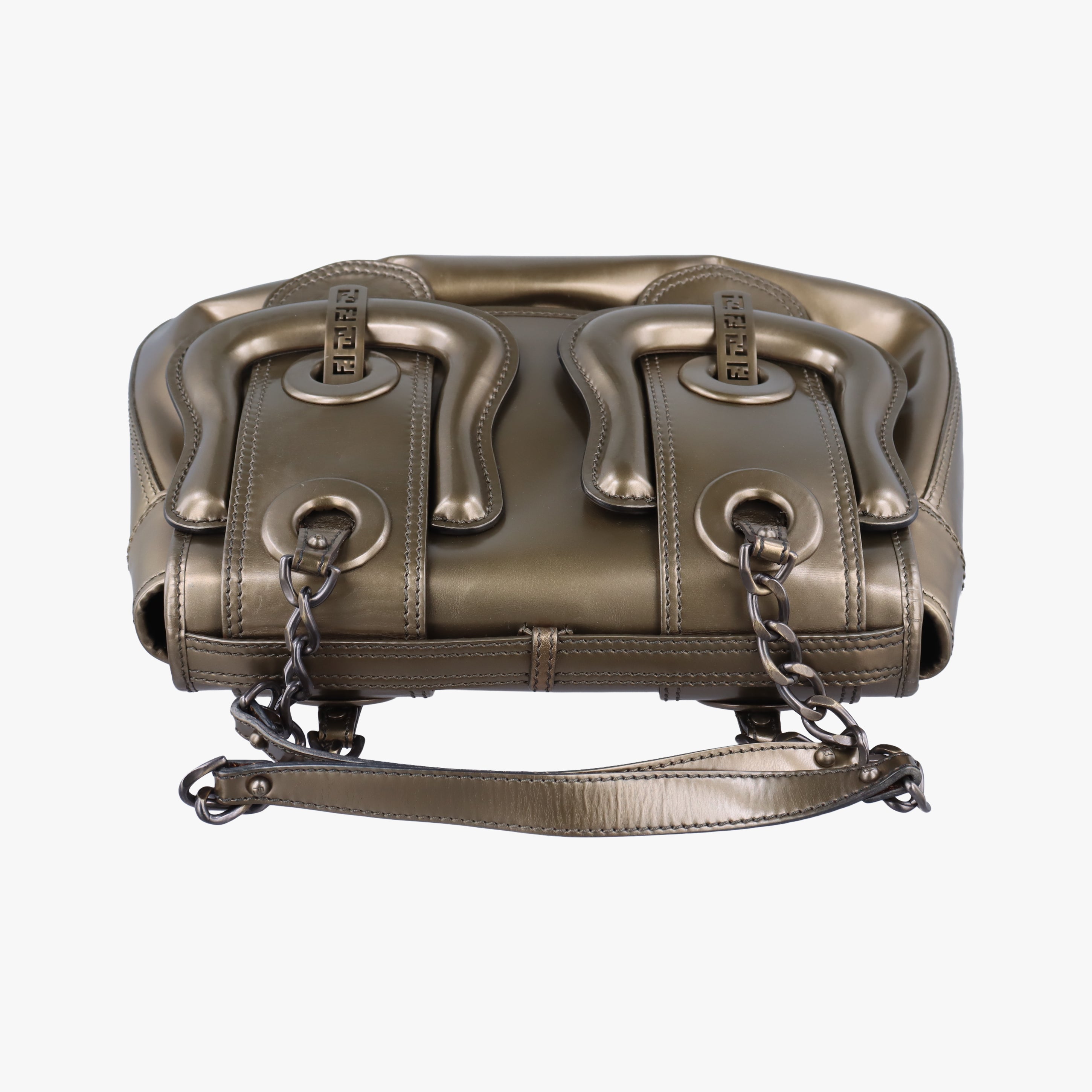 Stripe Calfhair and Velvet Golden Leather 8BN165 2415-8BN165-VTH-079ストライプカーフヘアとベルベット ゴールド レザー 8BN165 2415-8BN165-VTH-079