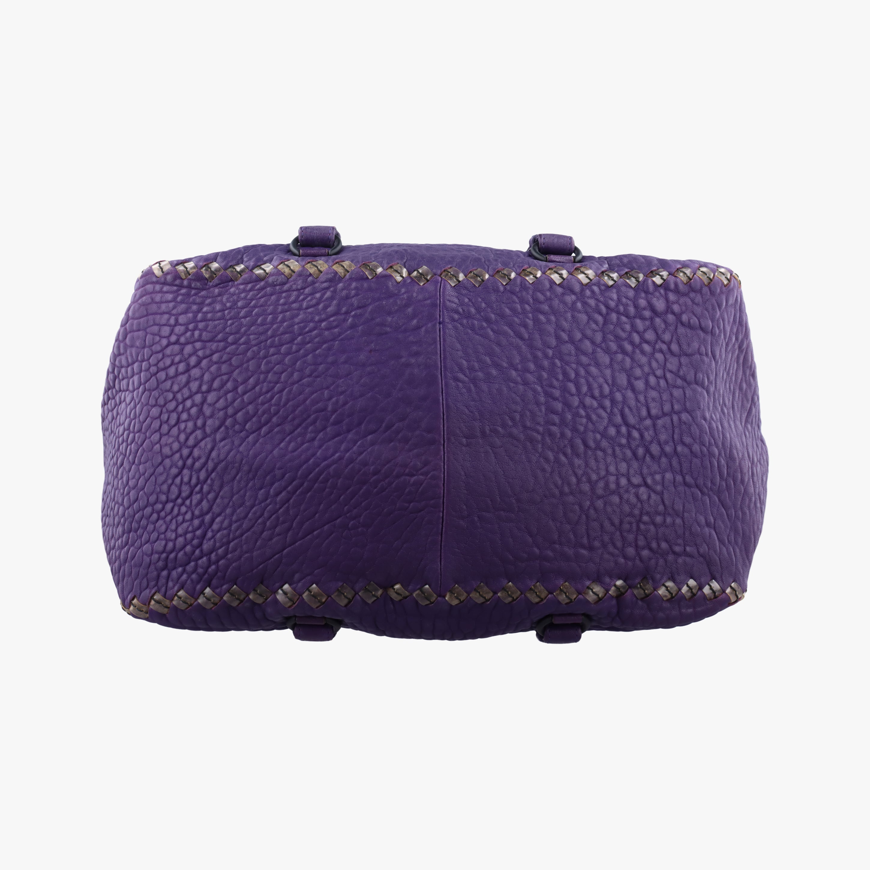 Intrecciato Trimmed Leather Purple Leather B00600165Bイントレチャートトリムレザー パープル レザー B00600165B