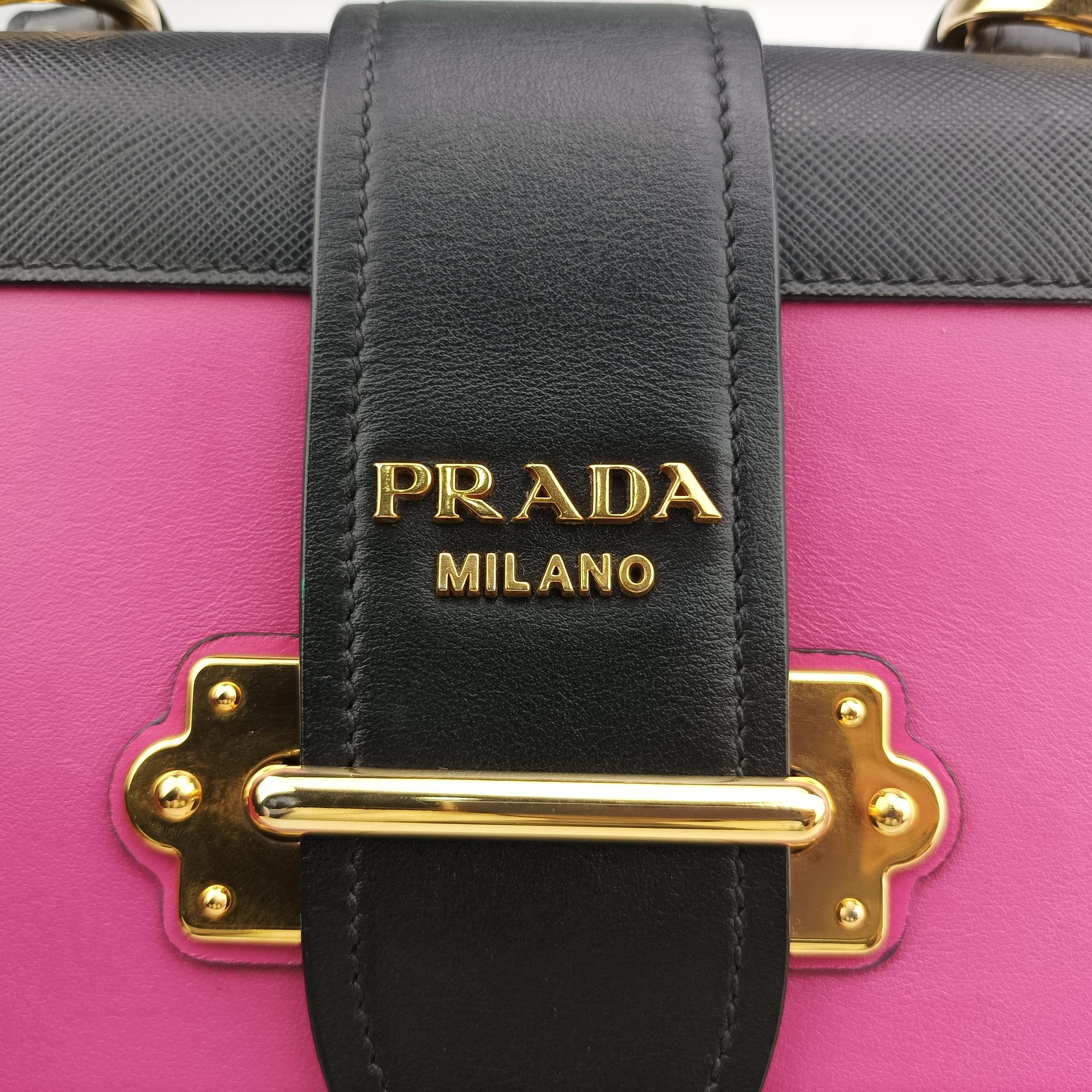 Cahier Pink×Black Leather 1BD045 25カイエ ピンク×ブラック レザー 1BD045 25