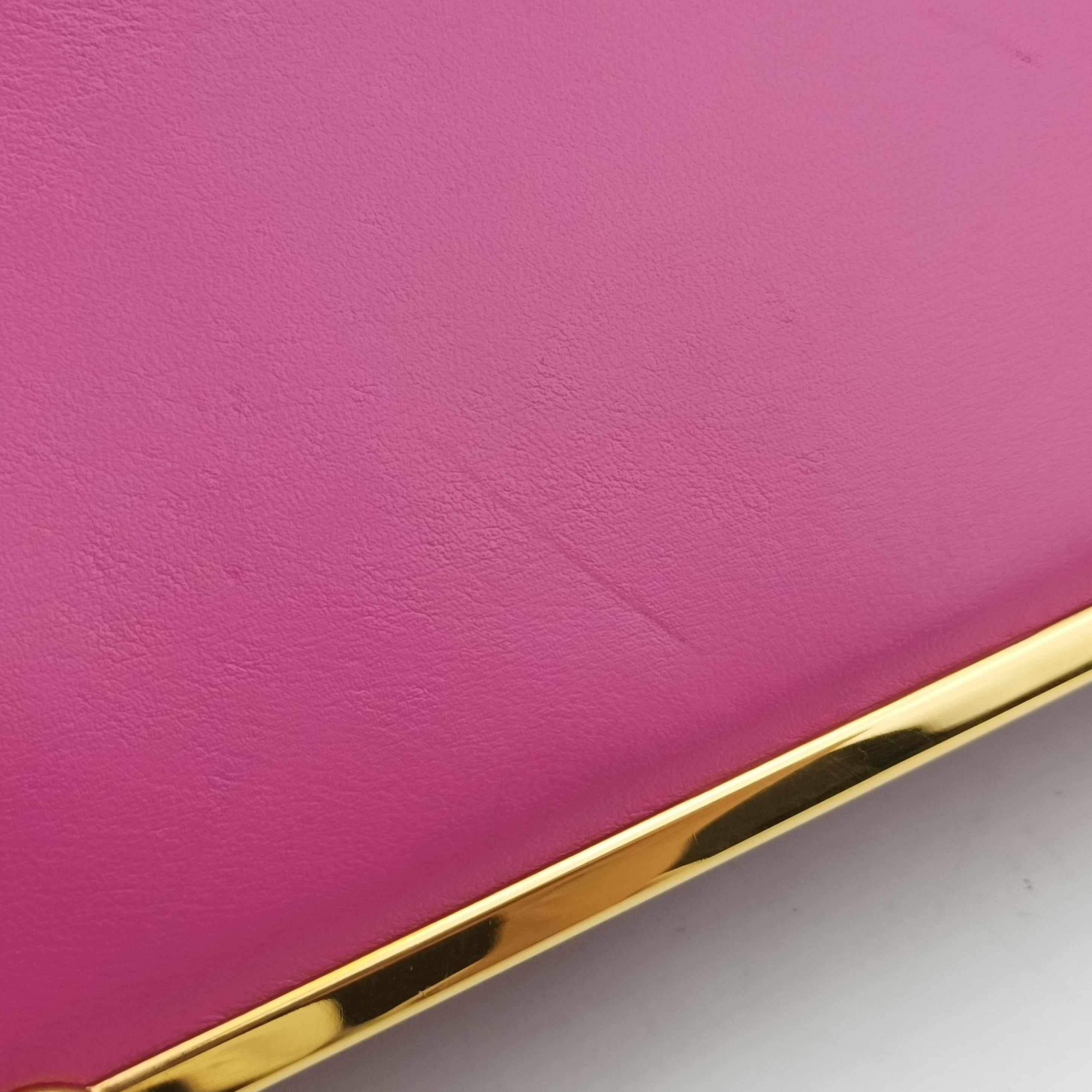 Cahier Pink×Black Leather 1BD045 25カイエ ピンク×ブラック レザー 1BD045 25