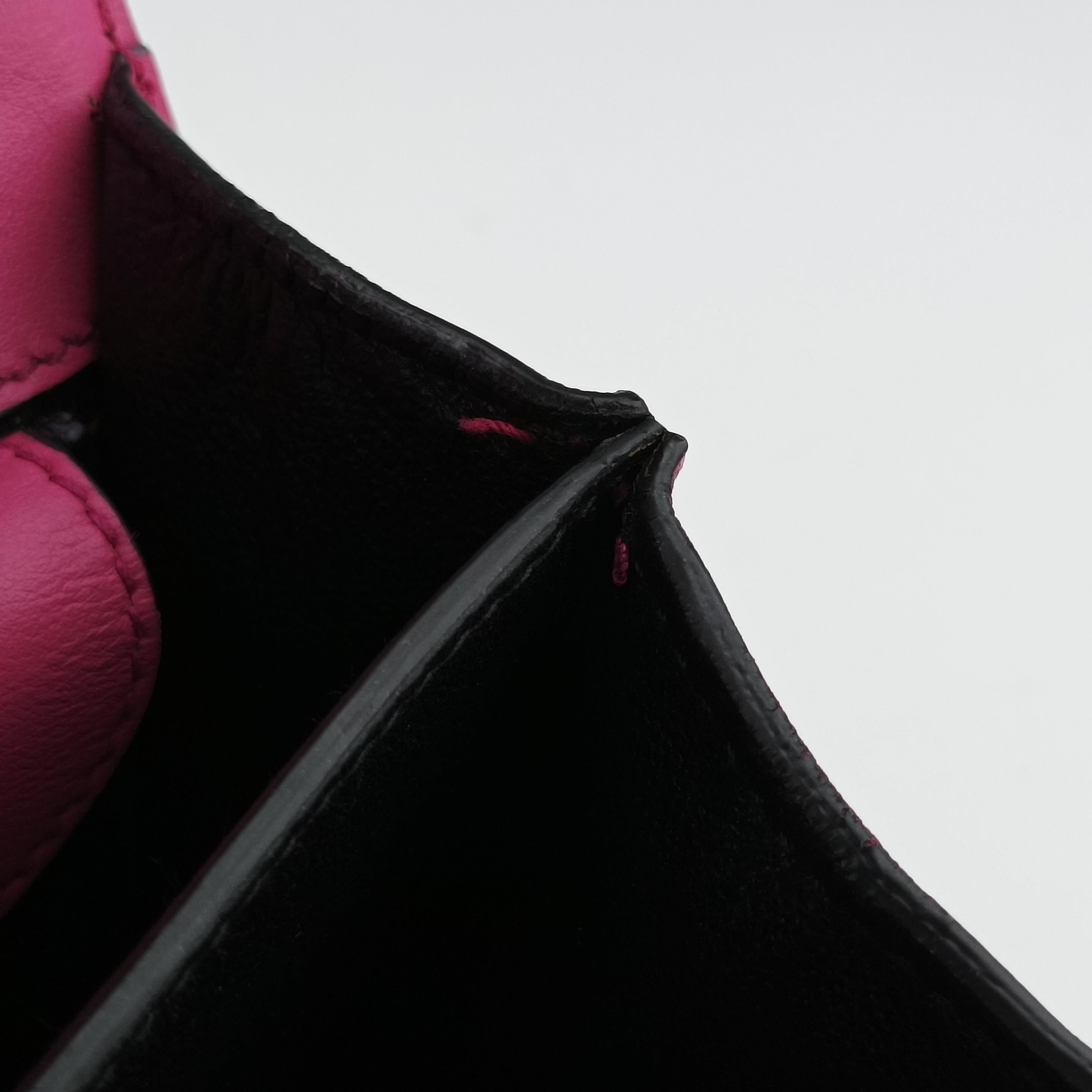 Cahier Pink×Black Leather 1BD045 25カイエ ピンク×ブラック レザー 1BD045 25