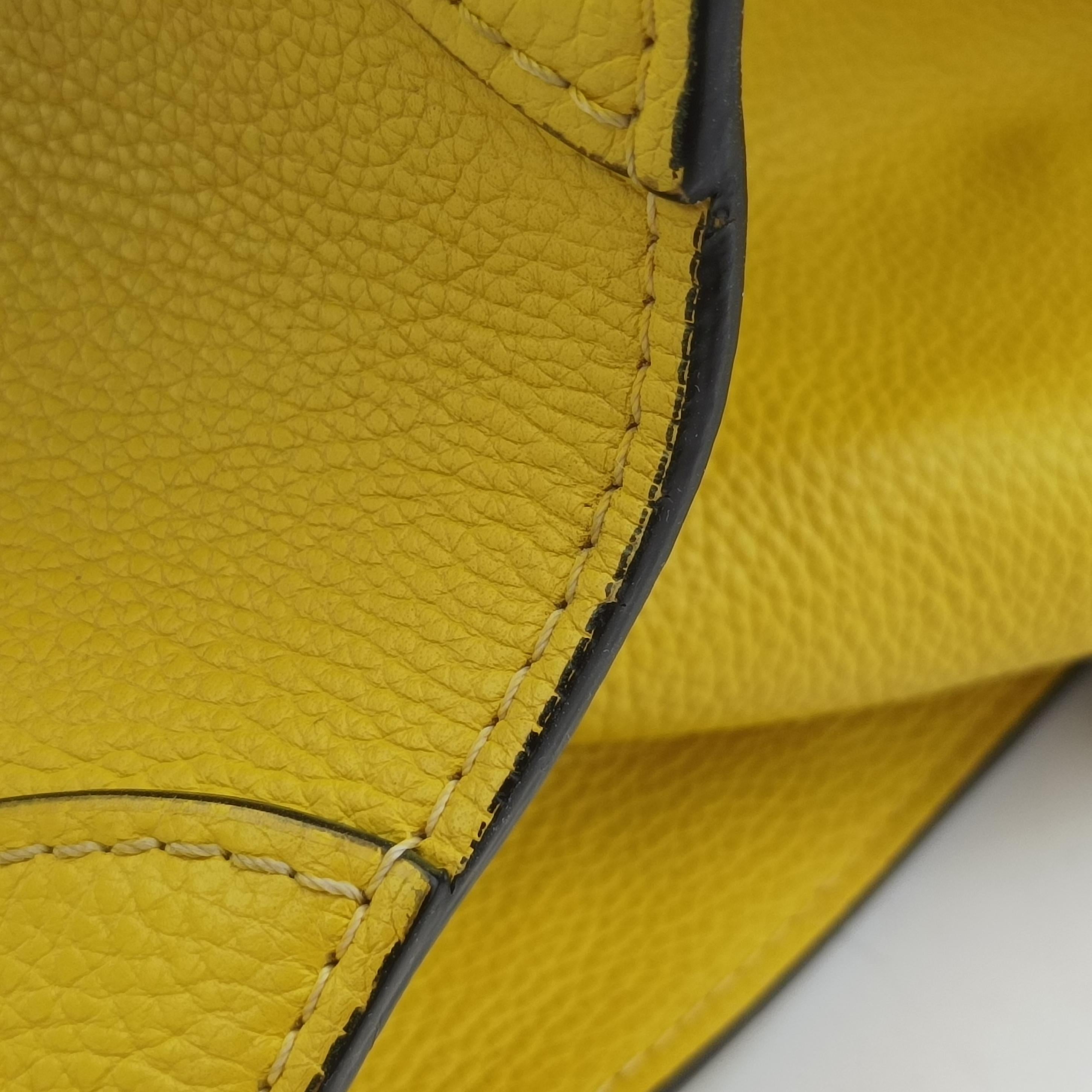 Luggage Mini Shopper Yellow Leather F-SA-0172 S-MM-0182ラゲージミニショッパー イエロー レザー F-SA-0172 S-MM-0182