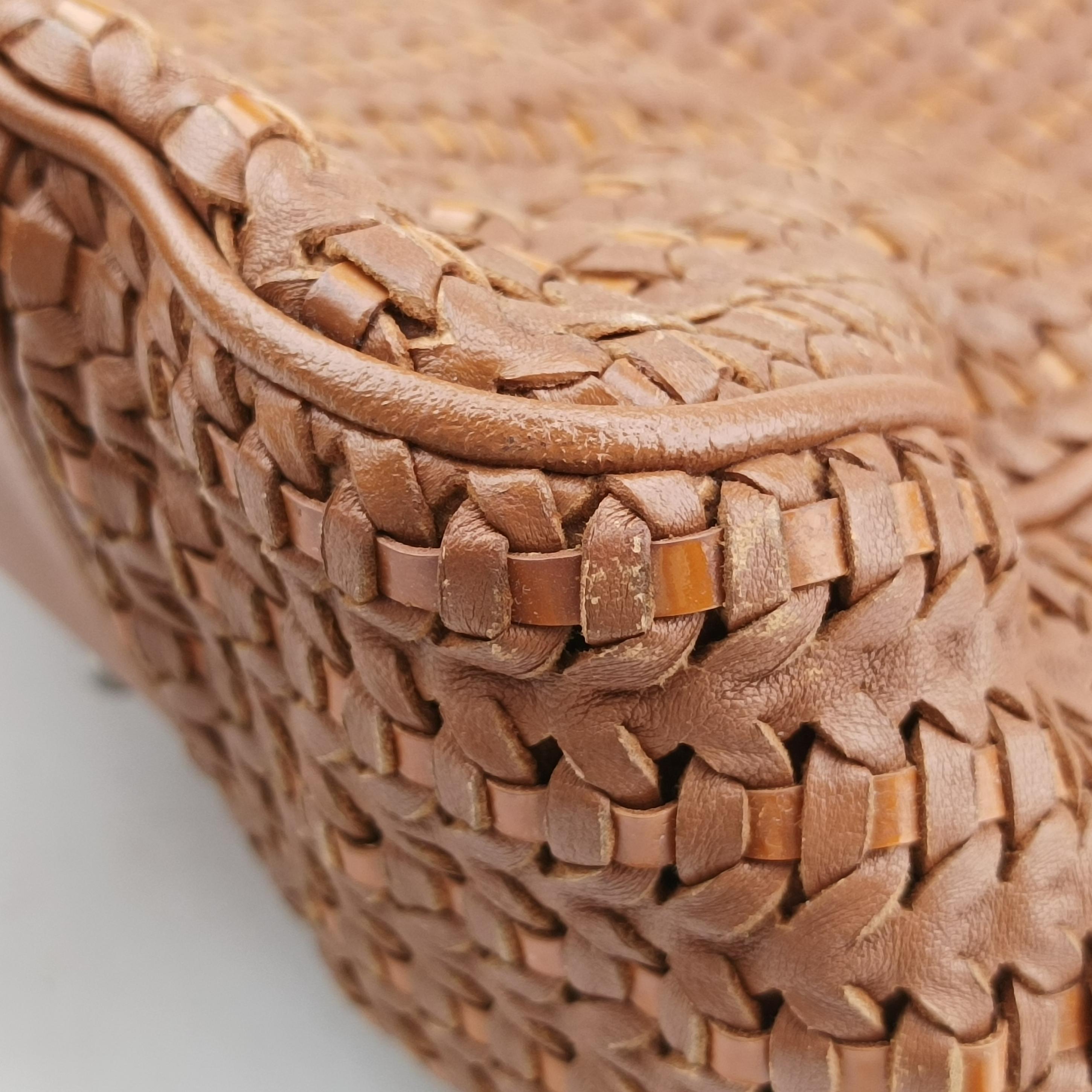 Soft Lady Dior Canage INTRECCIATO Tote Brown lambskin 01-RU-0078ソフト レディディオール カナージュ イントレチャート トート ブラウン ラムスキン 01-RU-0078