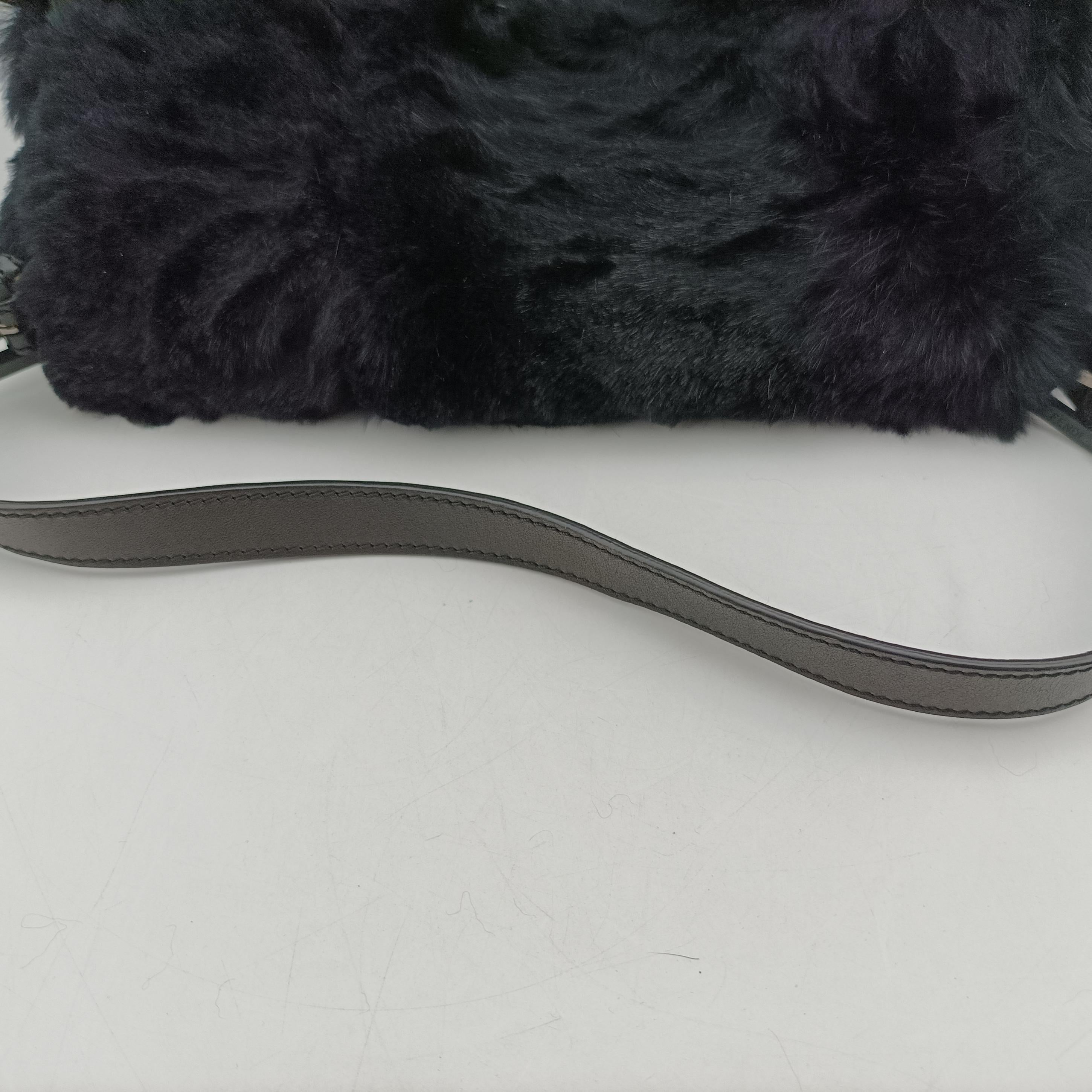 Baguette Zucchino Black ponyhair 8BR001 2241-8BR001-WCX-078マンマバケット ズッキーノ柄 ブラック ハラコ 8BR001 2241-8BR001-WCX-078