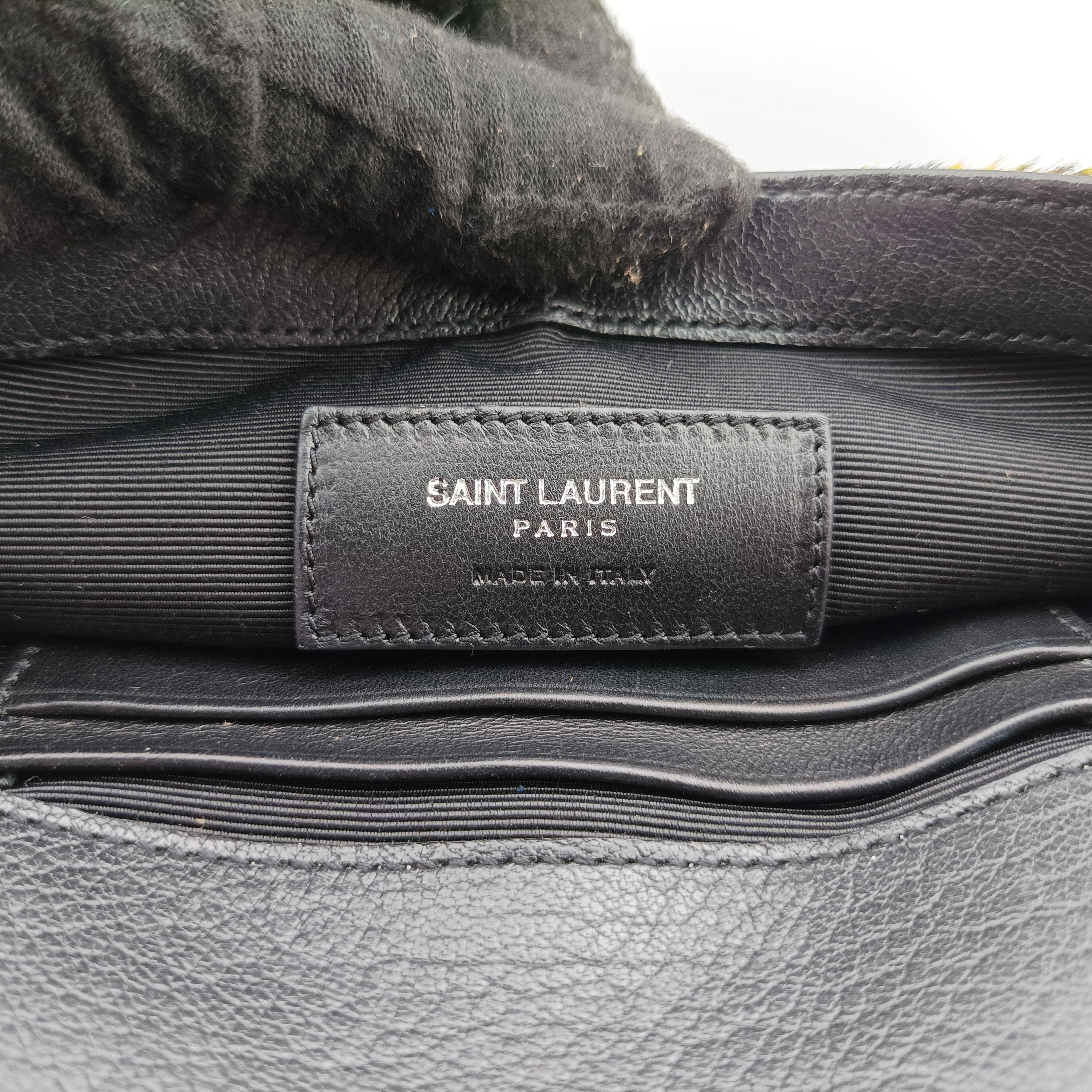 Monogram Leopard Print Baby Punk Chain Yellow x Black x Multicolor ponyhair 401648 CLD401648.0715モノグラム レオパードプリント ベビーパンクチェーン イエロー×ブラック×マルチカラー ハラコ 401648 CLD401648.0715