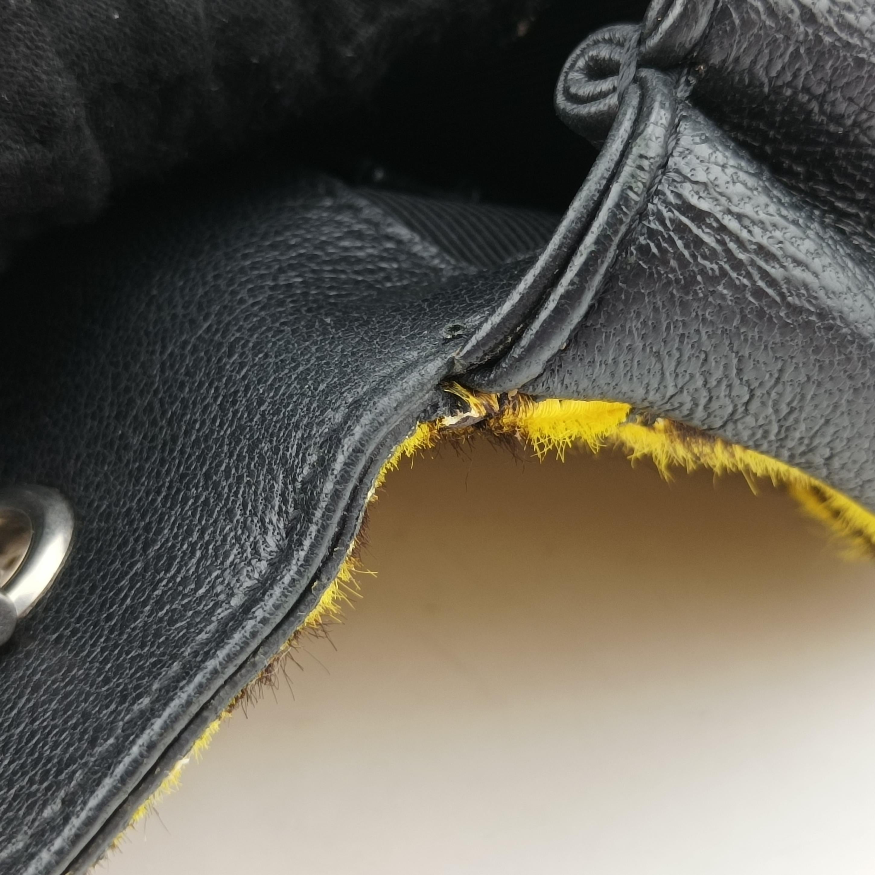 Monogram Leopard Print Baby Punk Chain Yellow x Black x Multicolor ponyhair 401648 CLD401648.0715モノグラム レオパードプリント ベビーパンクチェーン イエロー×ブラック×マルチカラー ハラコ 401648 CLD401648.0715