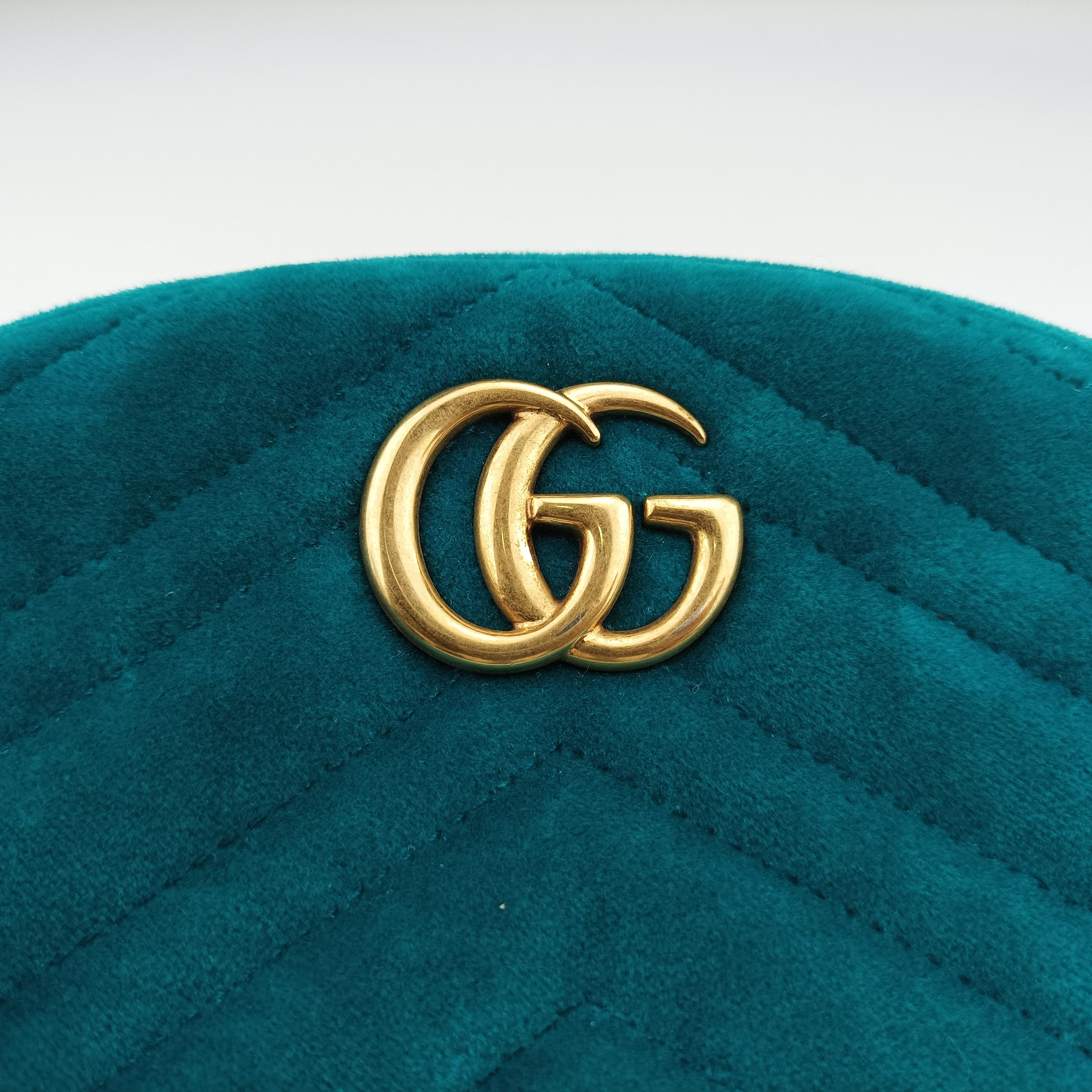 GG Marmont Blue velour 476434 A022520049GGマーモント ブルー ベロア 476434 A022520049