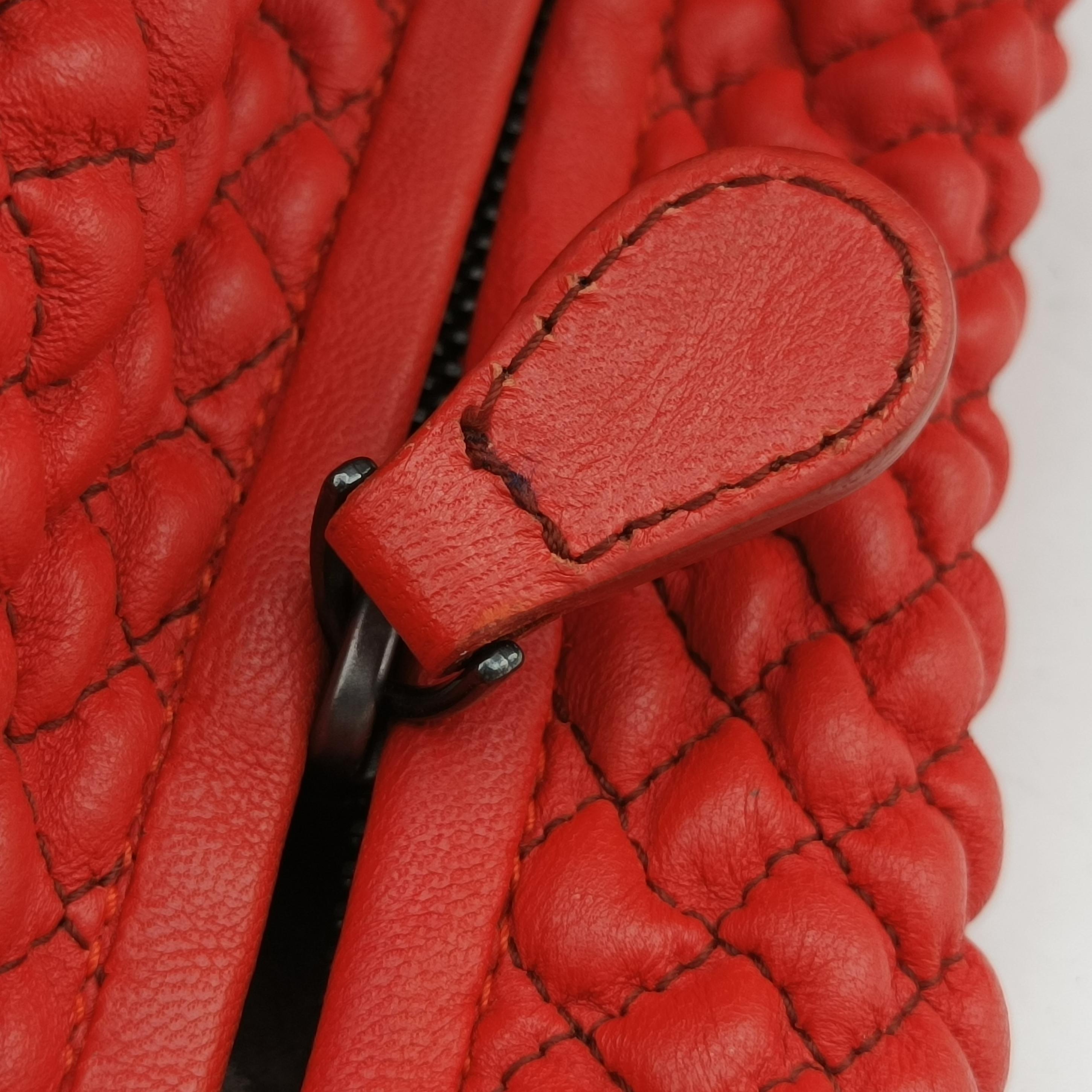 Hobo Intrecciato Red lambskin 232499 VO510 6551 EPEV 2011 1952 Eホーボーイントレチャート レッド ラムスキン 232499 VO510 6551 EPEV 2011 1952 E