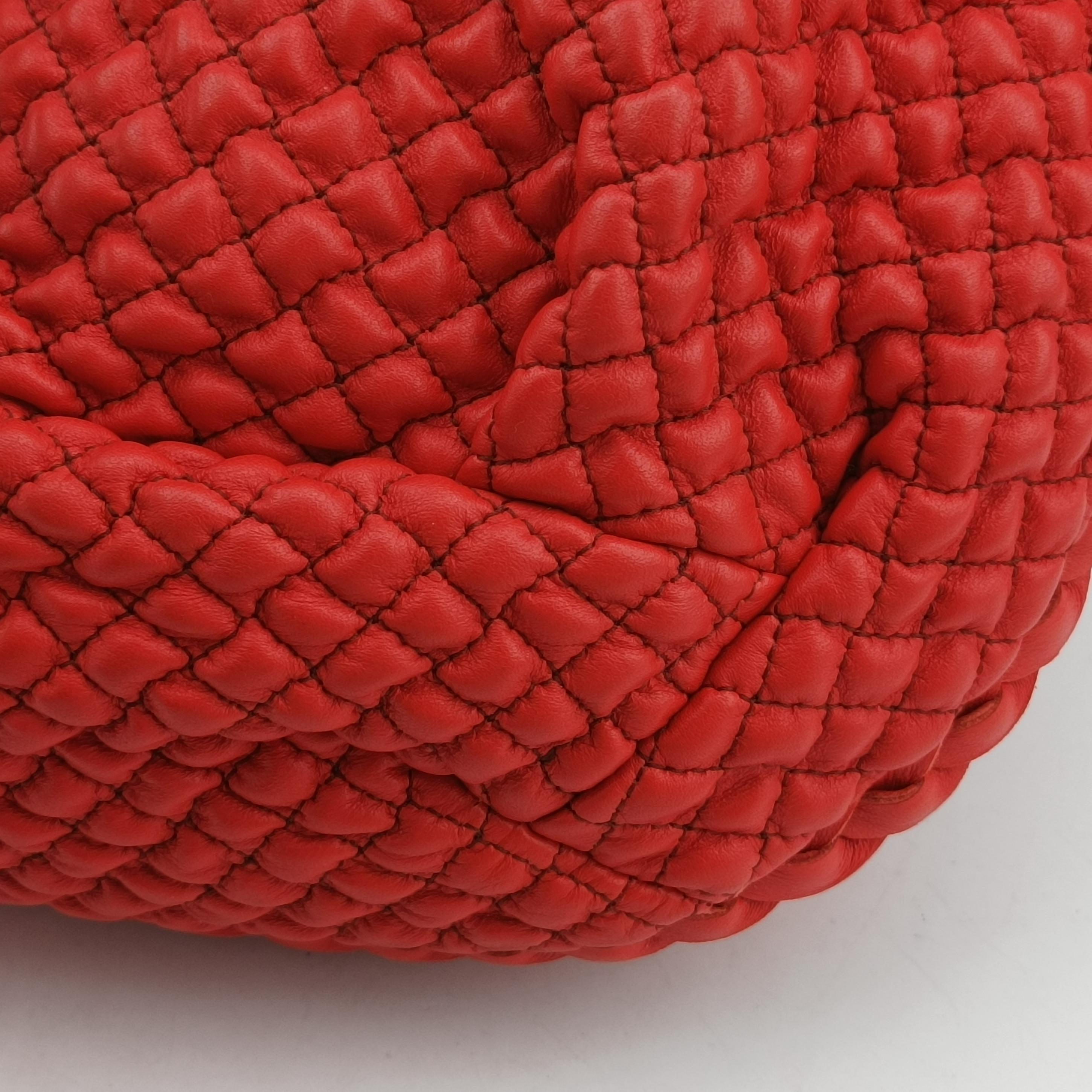 Hobo Intrecciato Red lambskin 232499 VO510 6551 EPEV 2011 1952 Eホーボーイントレチャート レッド ラムスキン 232499 VO510 6551 EPEV 2011 1952 E