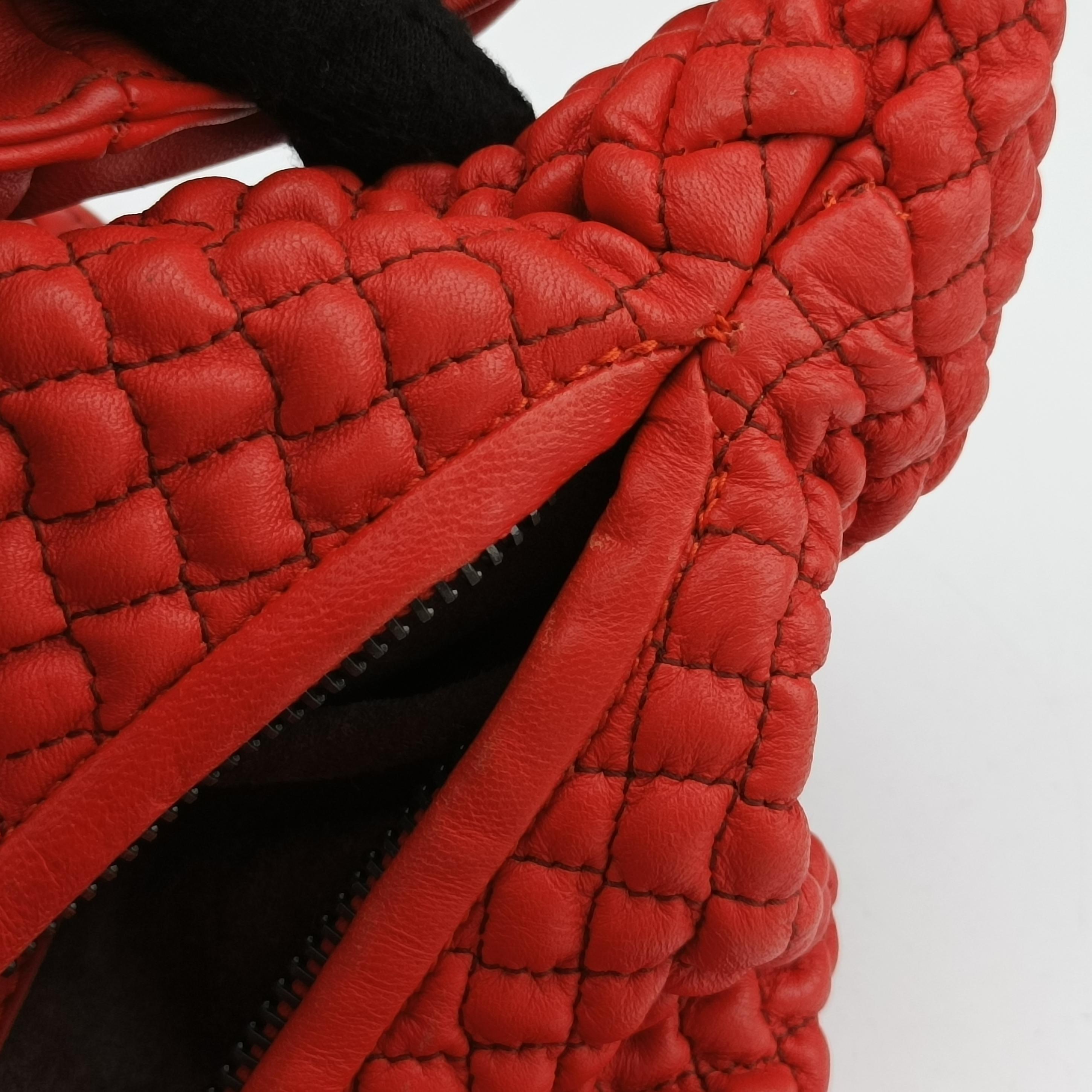 Hobo Intrecciato Red lambskin 232499 VO510 6551 EPEV 2011 1952 Eホーボーイントレチャート レッド ラムスキン 232499 VO510 6551 EPEV 2011 1952 E