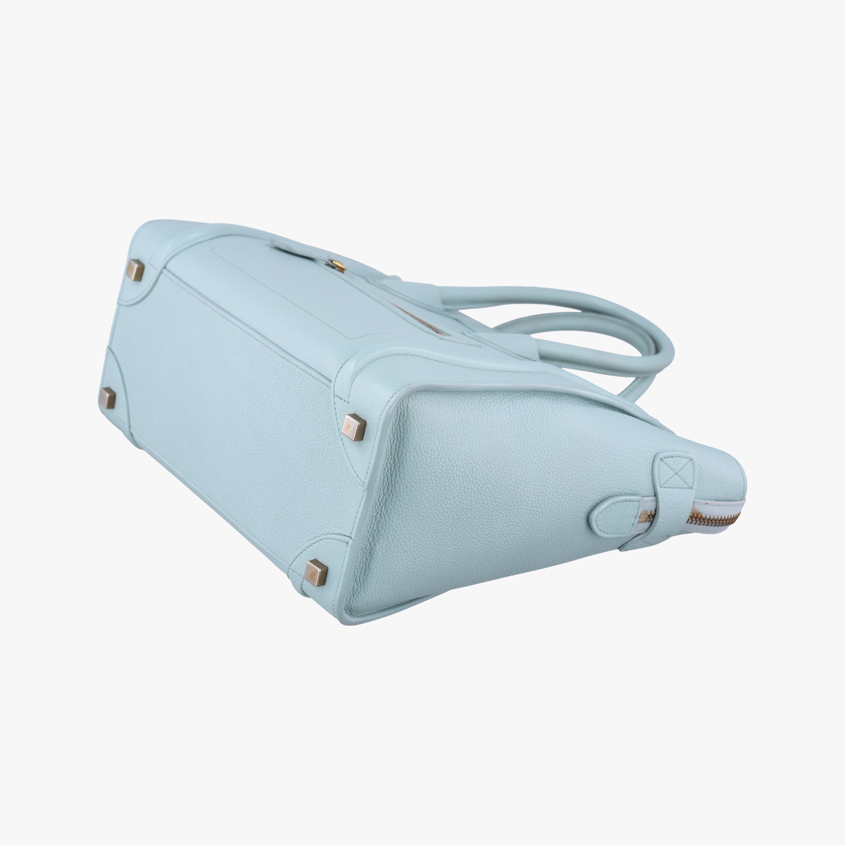 Luggage Micro shopper Blue Leather U-GA-0147ラゲージマイクロショッパー ブルー レザー U-GA-0147