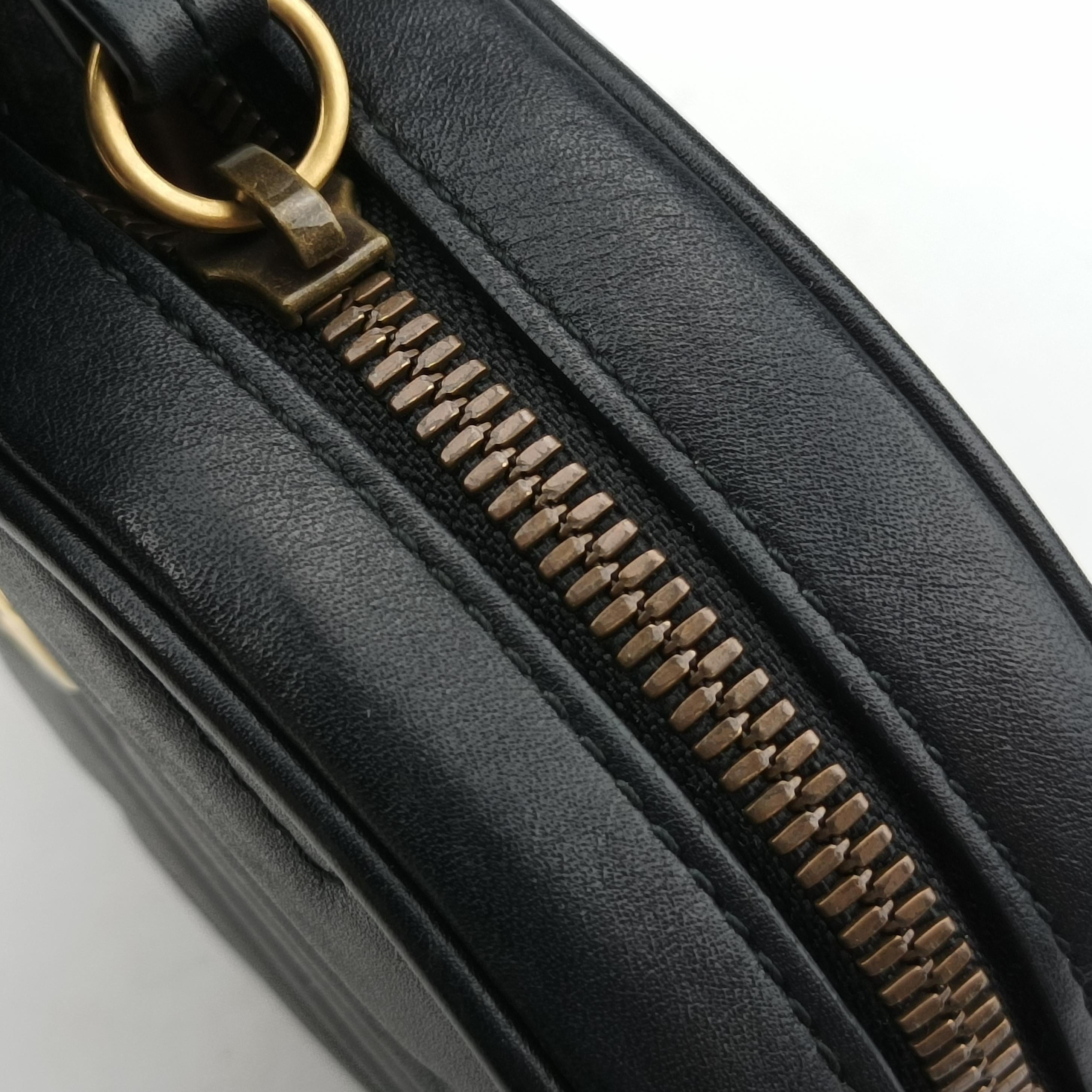 GG Marmont Black Leather 476434 G023751433GGマーモント ブラック レザー 476434 G023751433