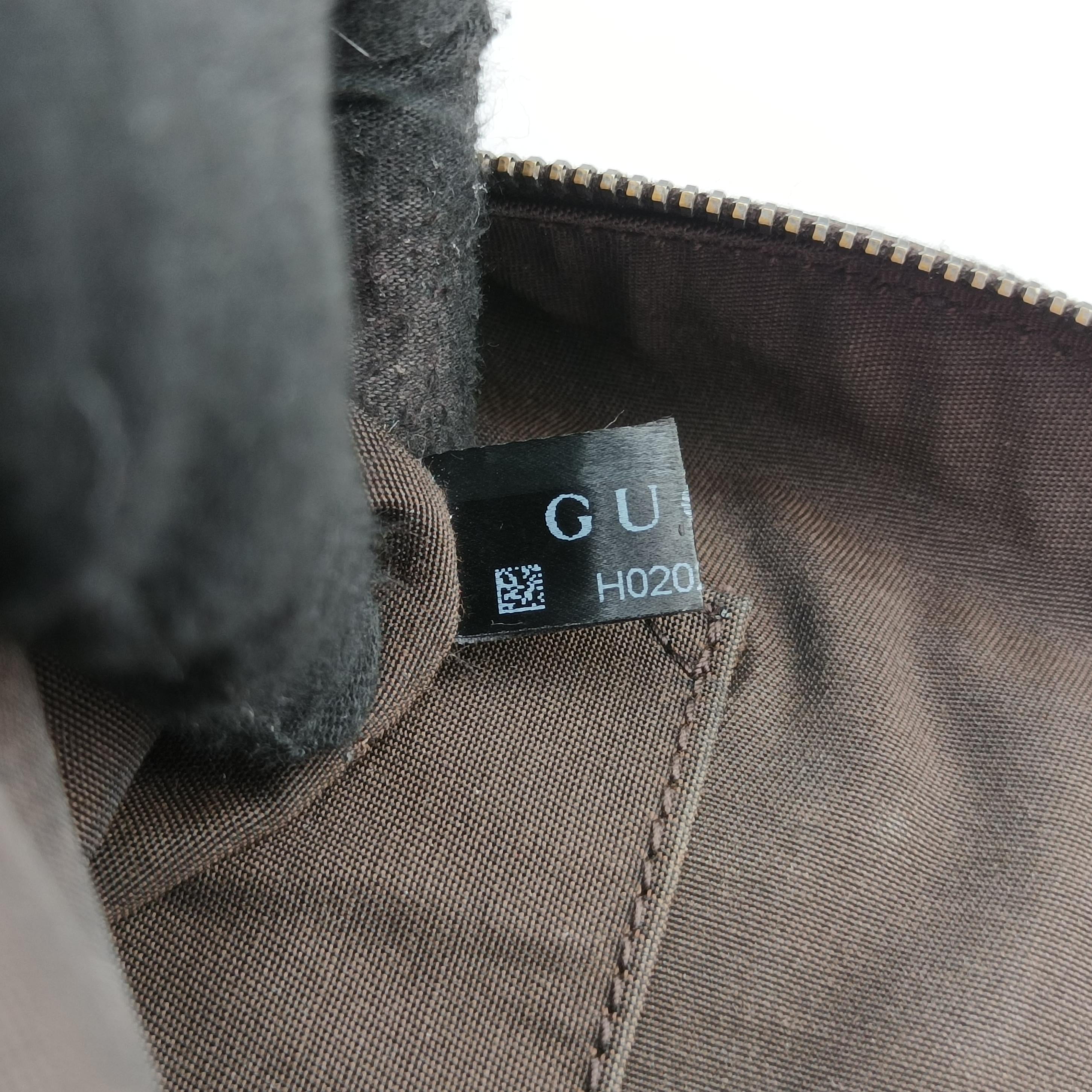 Microguccissima dome Brown leather 341504 H020206489マイクログッチシマ ブラウン レザー 341504 H020206489