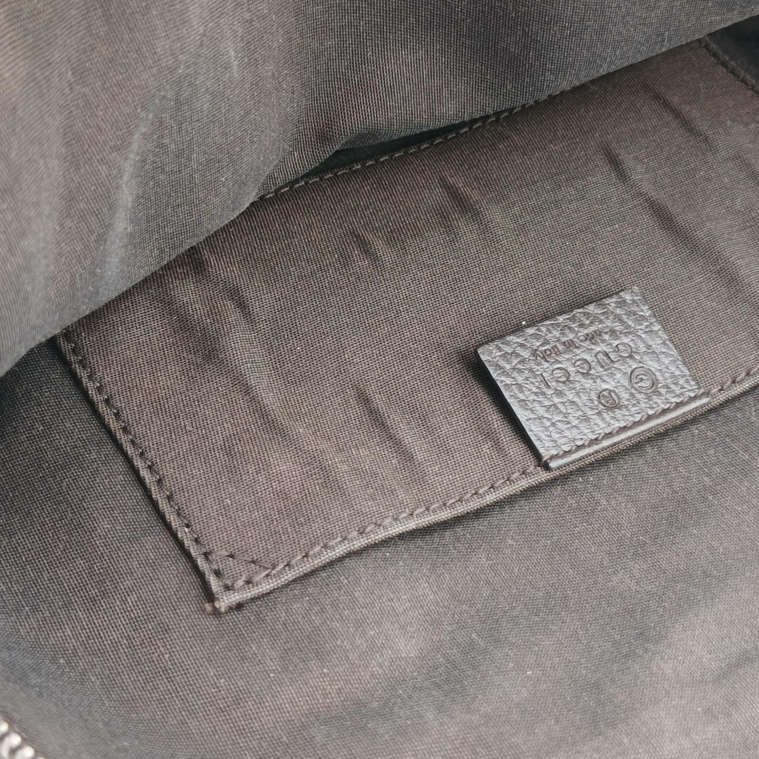 Microguccissima dome Brown leather 341504 H020206489マイクログッチシマ ブラウン レザー 341504 H020206489