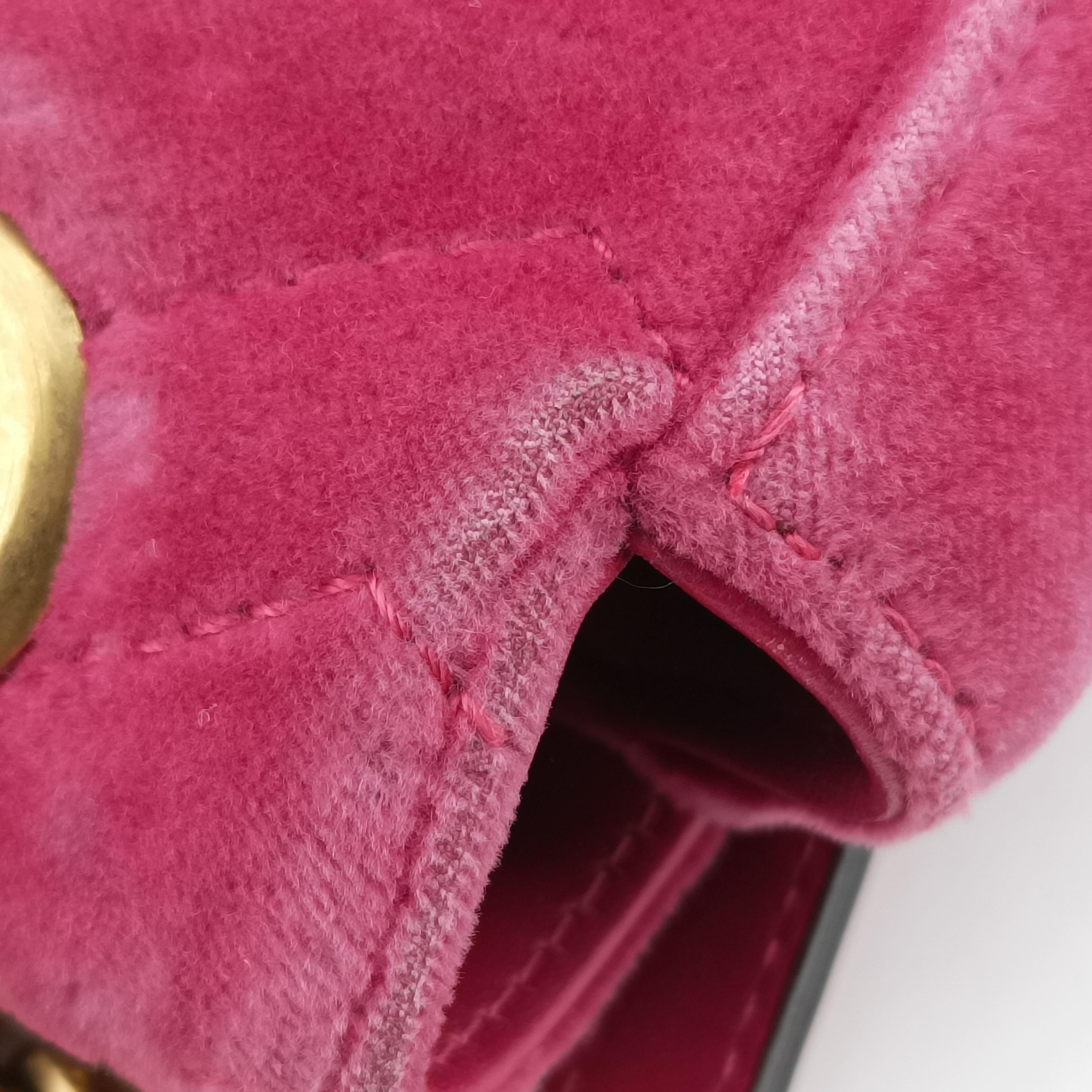 GG Marmont Rose Velour×Sequins 443497 F025673913GGマーモント ローズ レッド ベロア×スパンコール 443497 F025673913