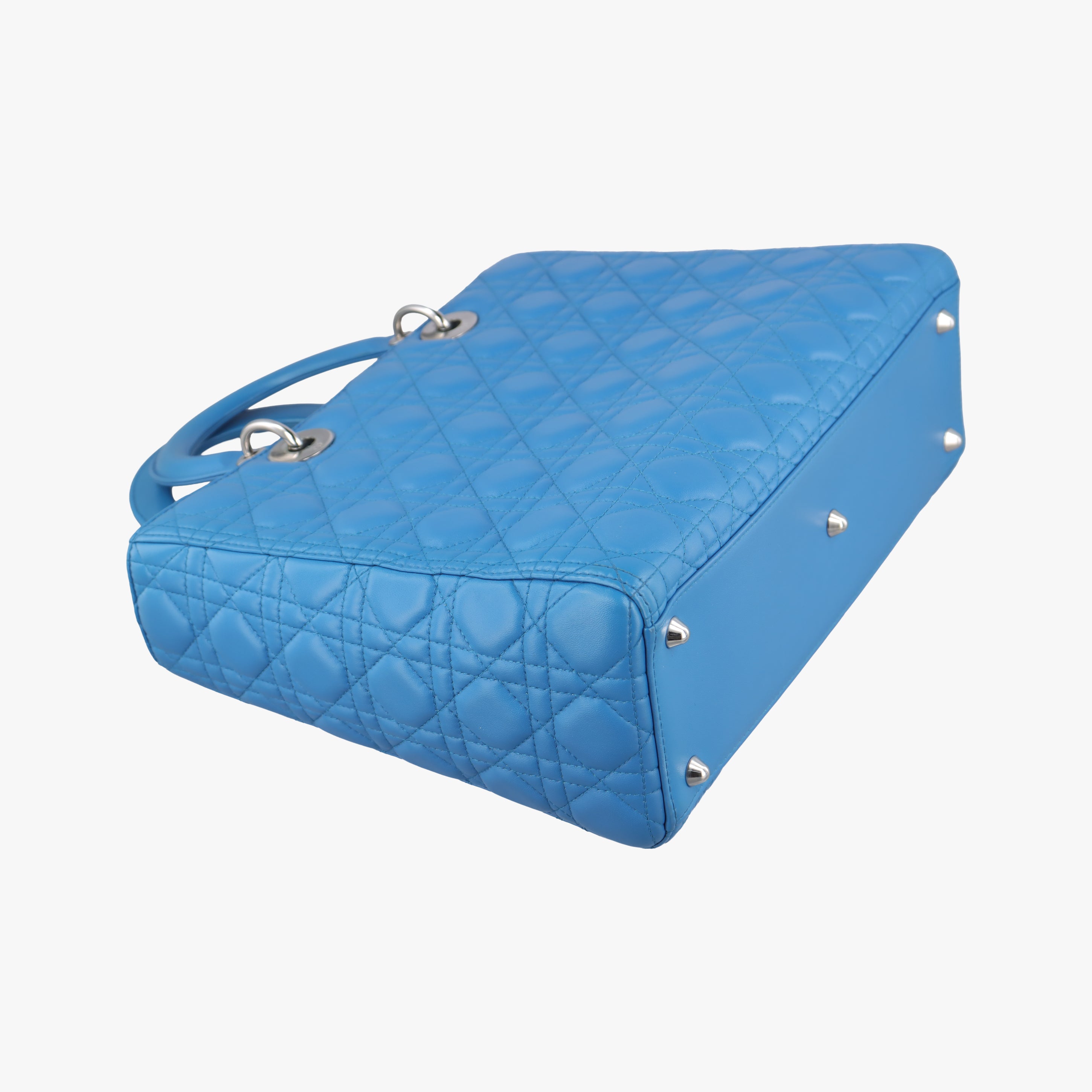 Lady Dior Blue lambskin 16-BO-0154レディディオール ブルー ラムスキン 16-BO-0154