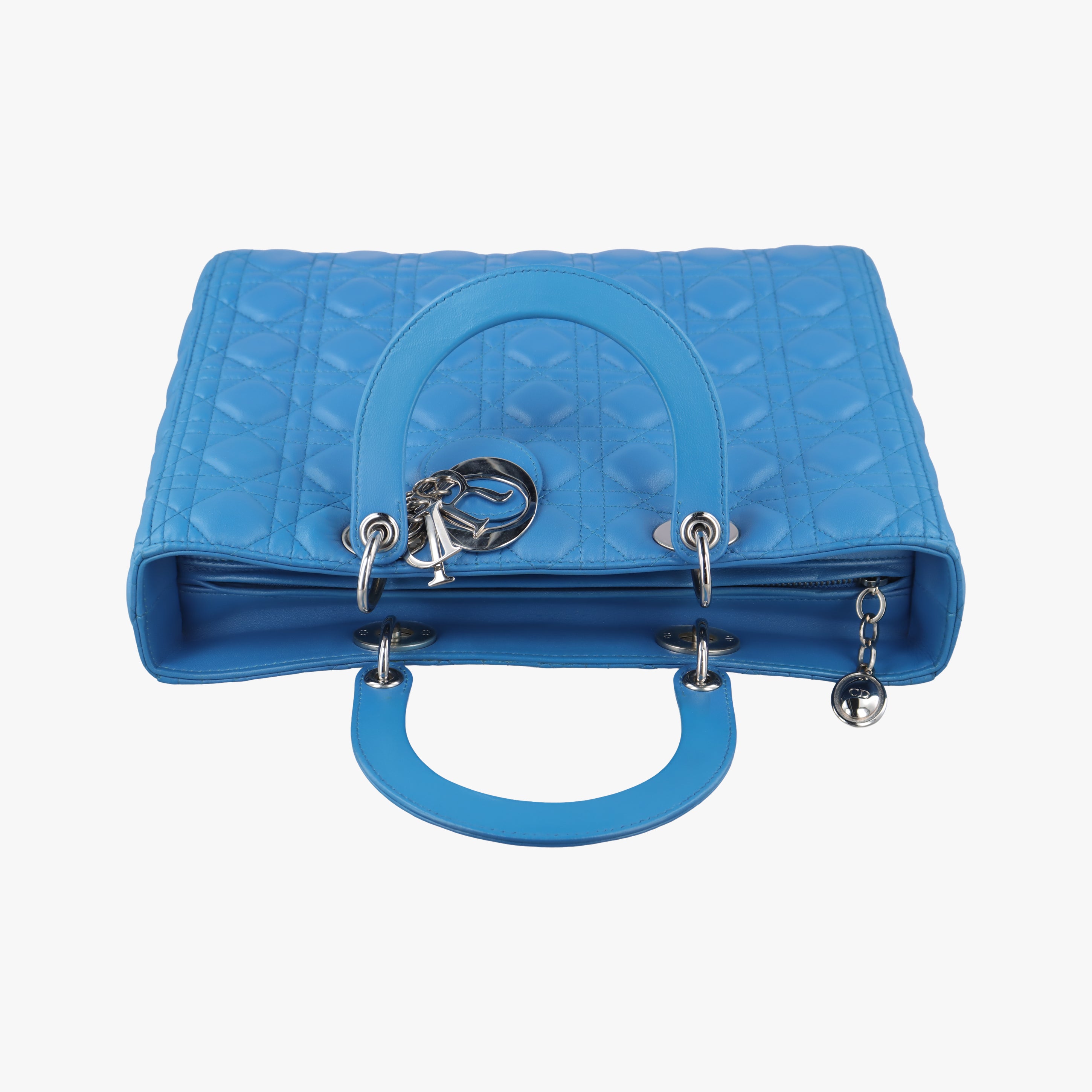 Lady Dior Blue lambskin 16-BO-0154レディディオール ブルー ラムスキン 16-BO-0154