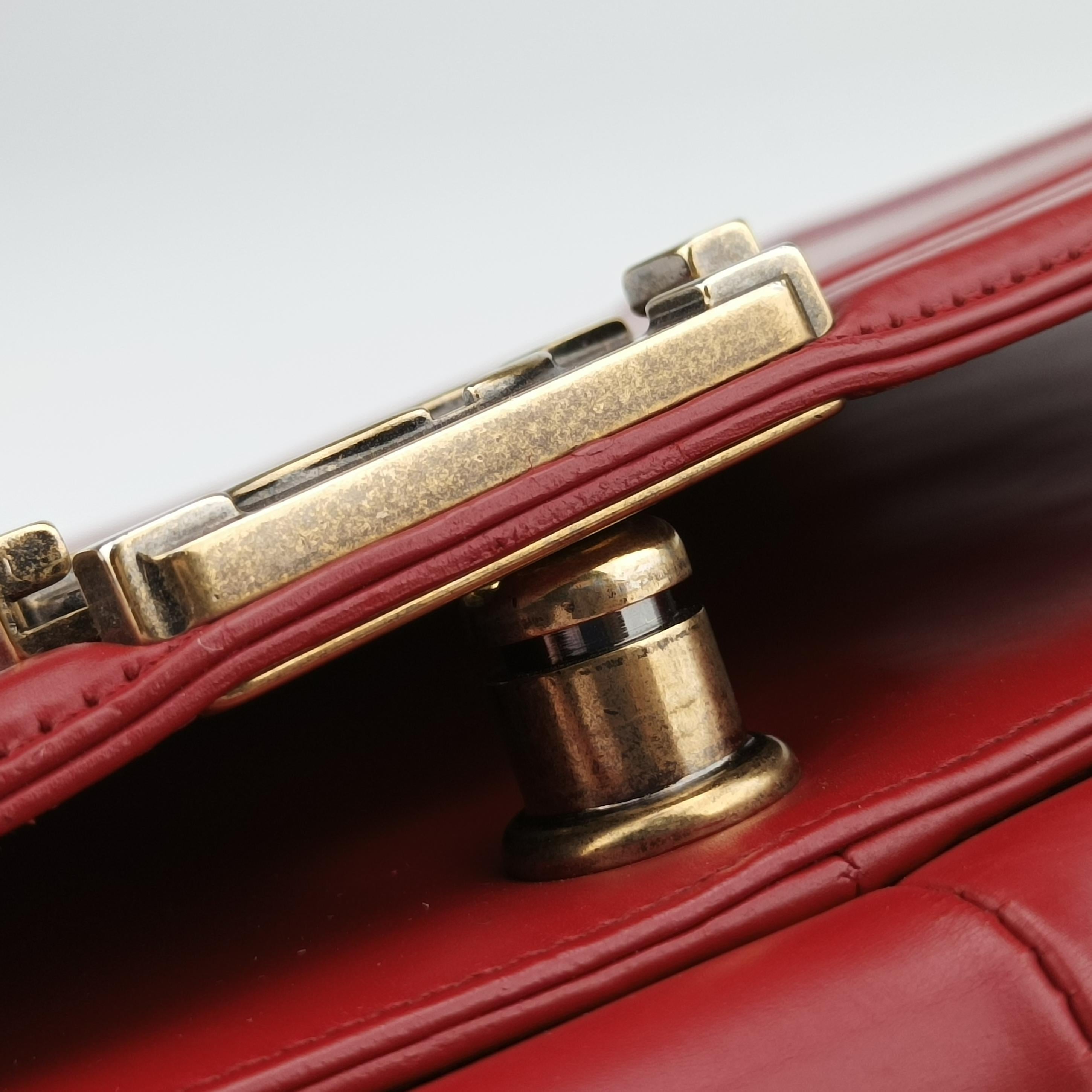 BOY CHANEL Red Leather A66711 15641994ボーイシャネル レッド レザー A66711 15641994