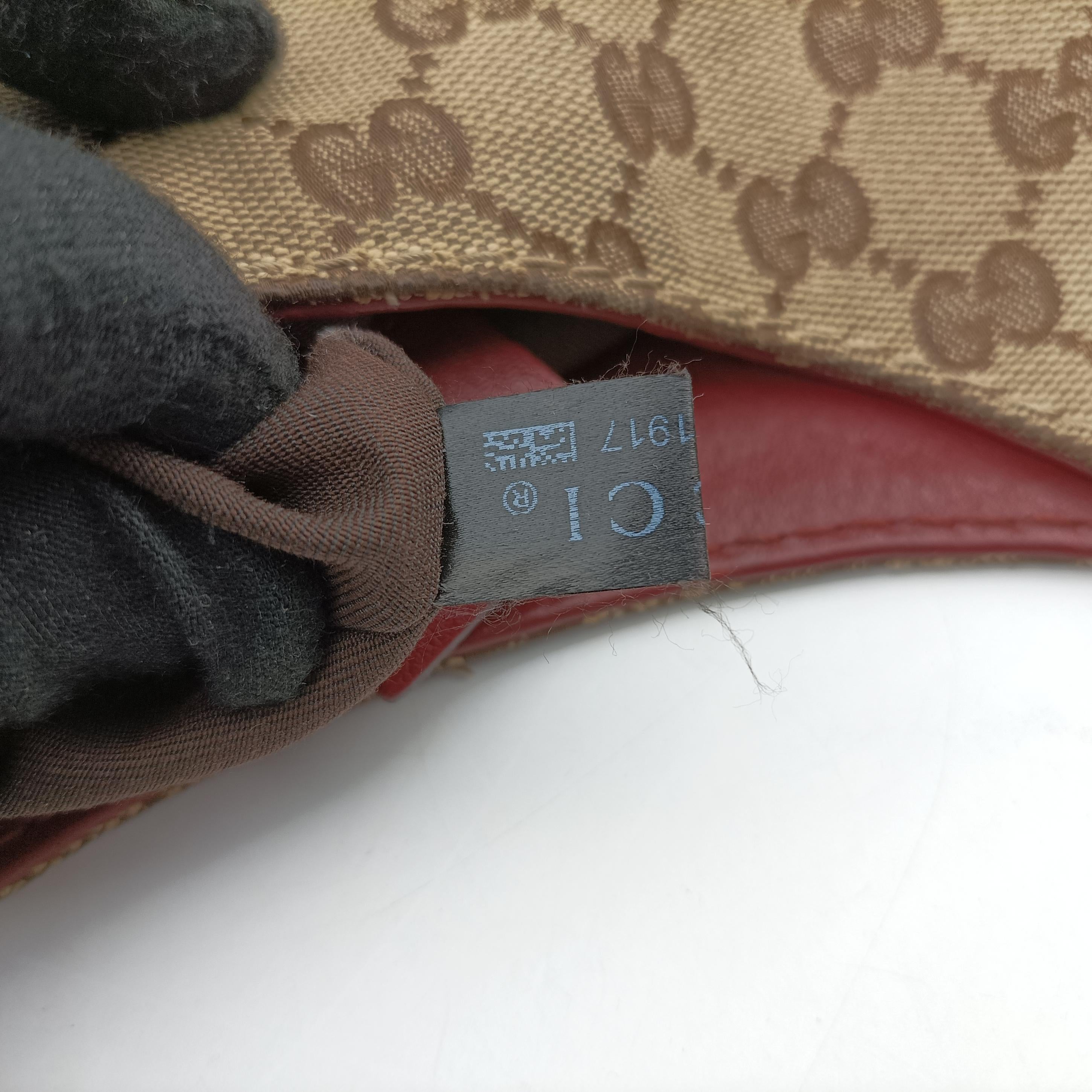 Charlotte Beige×Red canvas x leather 203503 E6351917シャーロット ベージュ×レッド キャンバス×レザー 203503 E6351917