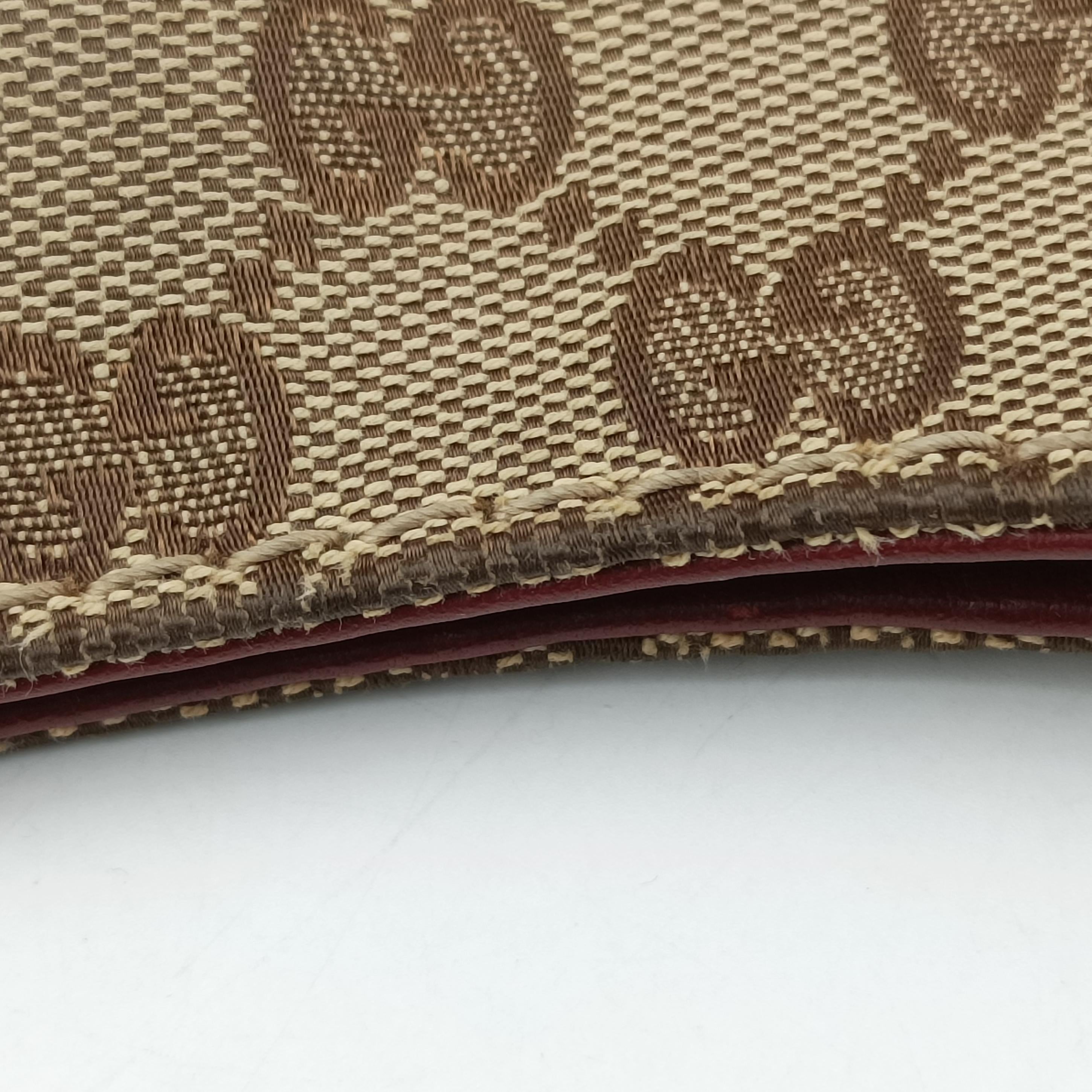 Charlotte Beige×Red canvas x leather 203503 E6351917シャーロット ベージュ×レッド キャンバス×レザー 203503 E6351917