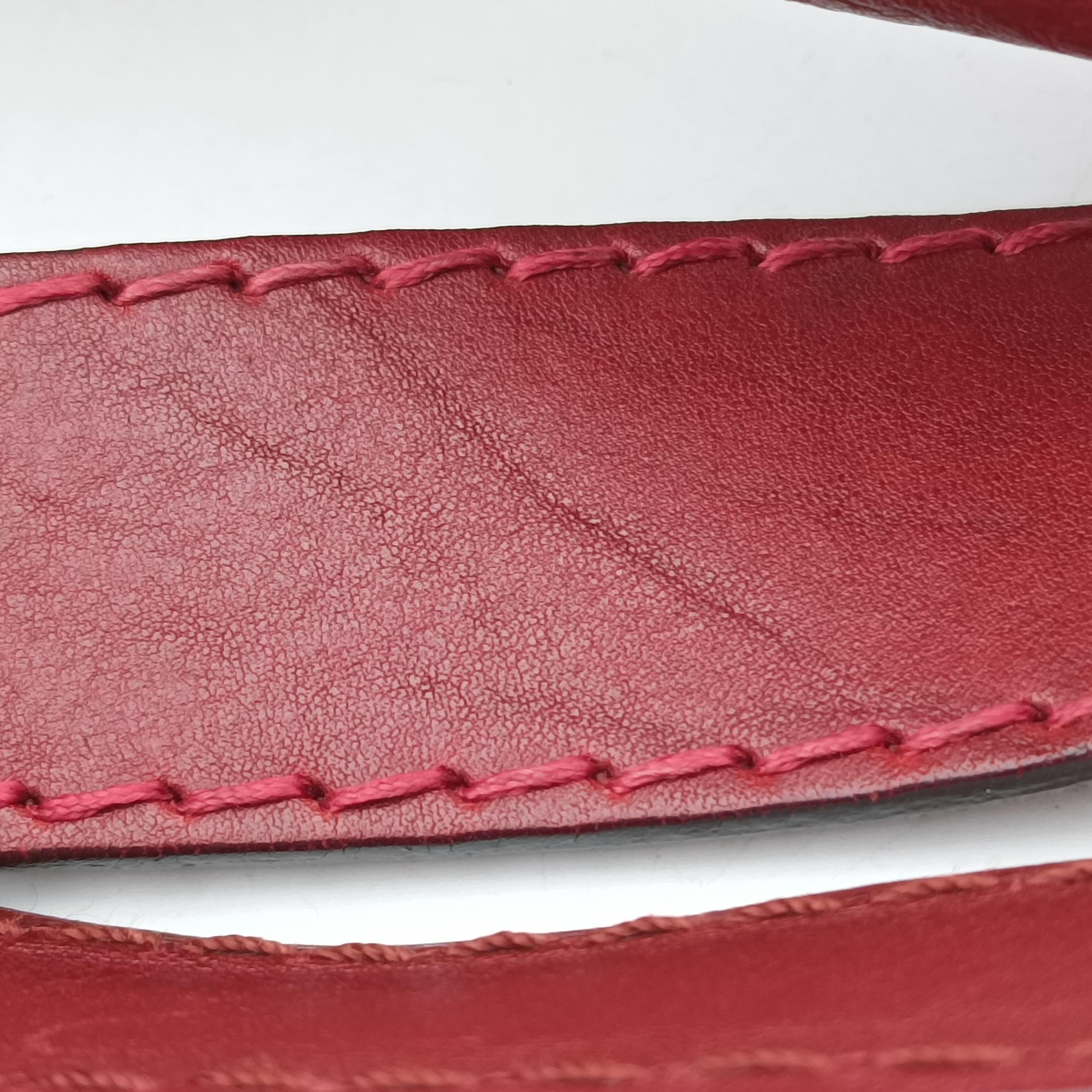 Charlotte Beige×Red canvas x leather 203503 E6351917シャーロット ベージュ×レッド キャンバス×レザー 203503 E6351917