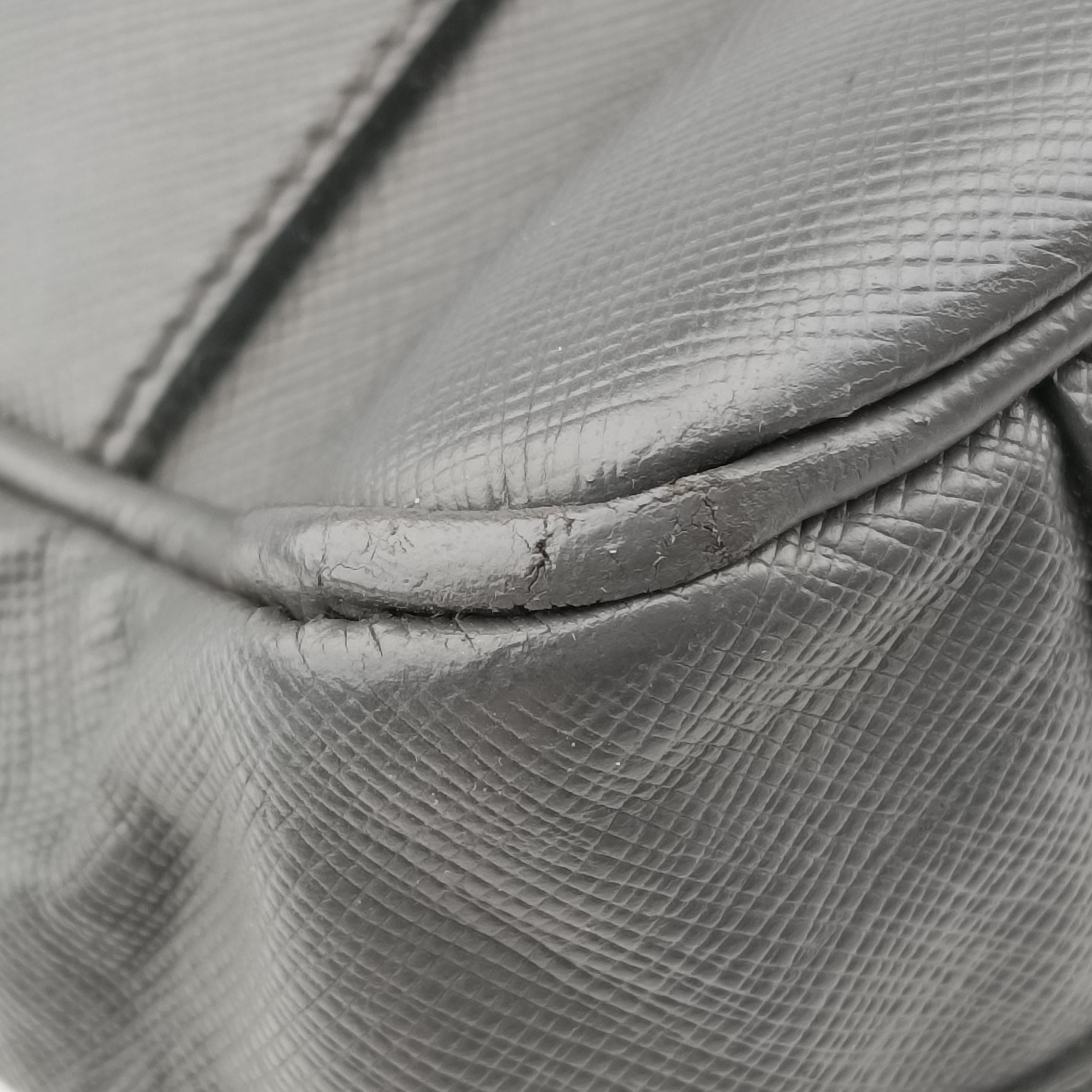 Business Briefcase Grey SAFFIANO Leather 2VE011 208ビジネス ブリーフケース グレー サフィアーノレザー 2VE011 208