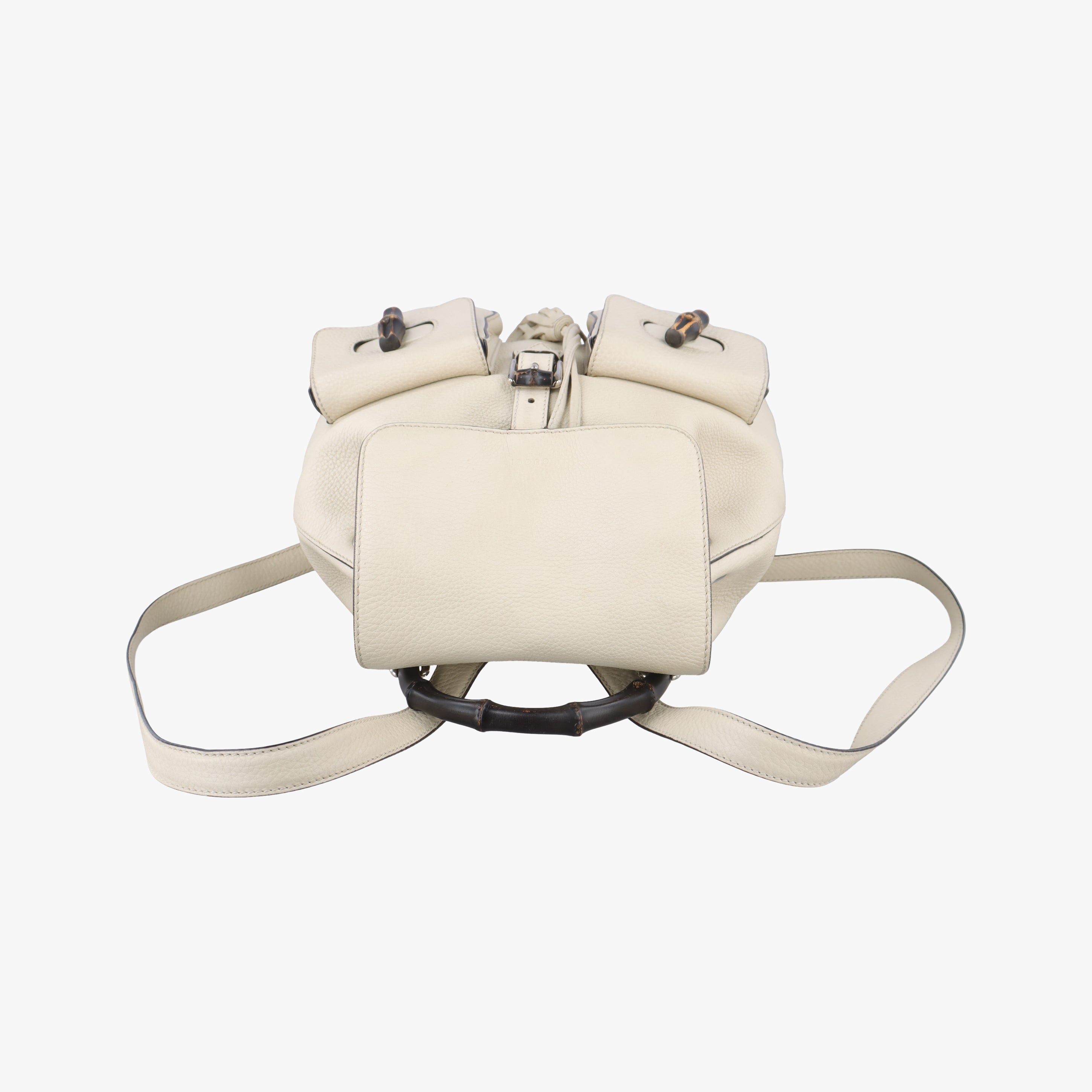 Bamboo fringe tassel White Leather 370833 B017268552バンブー ホワイト レザー 370833 B017268552