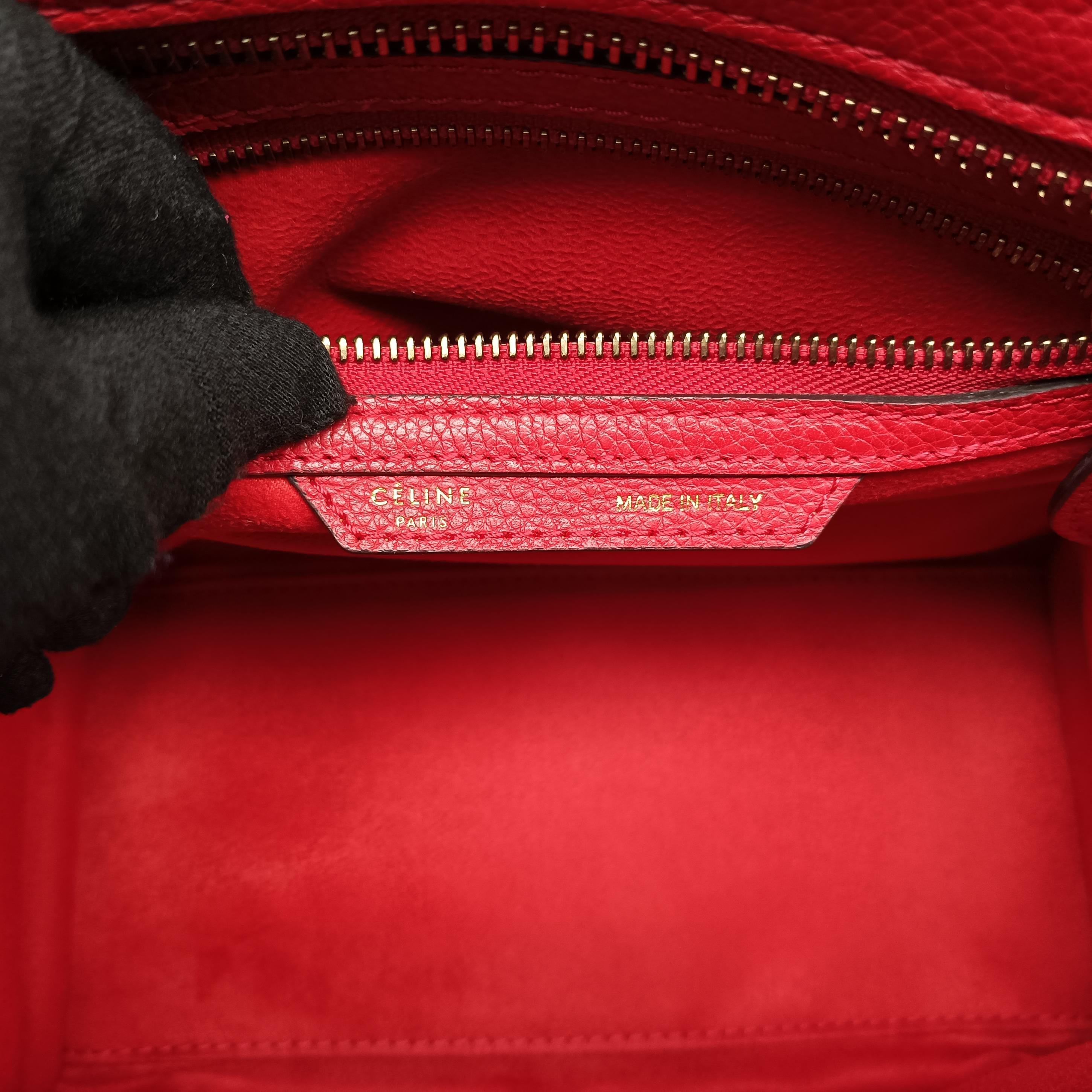 Luggage Micro shopper Red Leather S-CU-0123 S-SA-1102ラゲージマイクロショッパー レッド レザー S-CU-0123 S-SA-1102