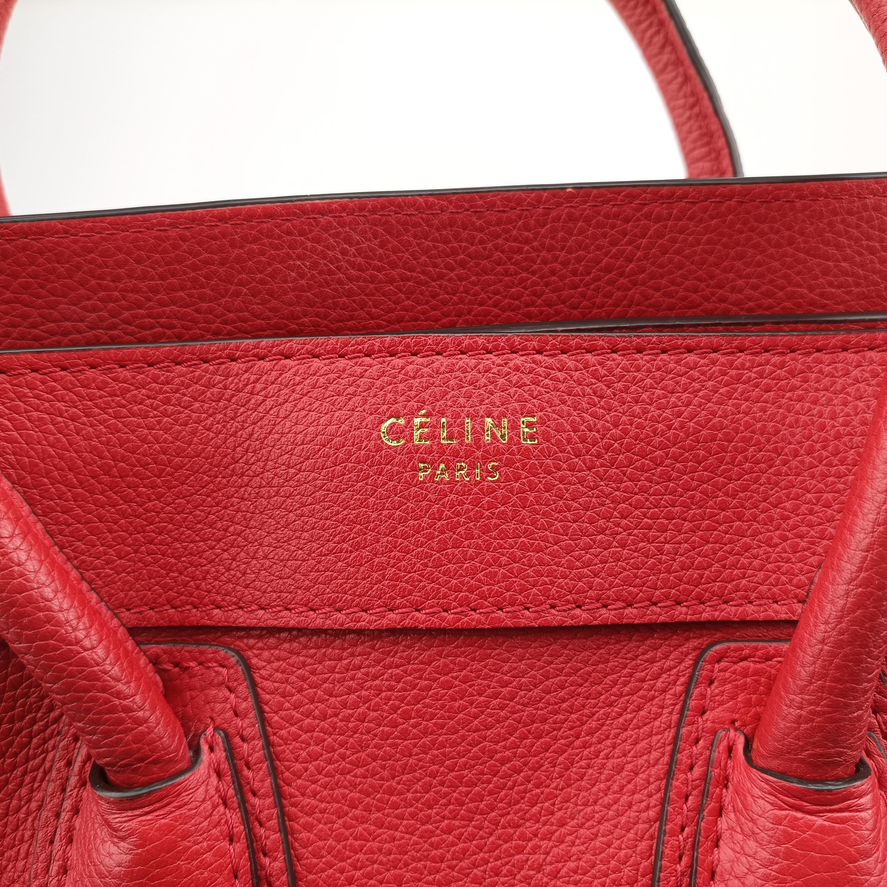 Luggage Micro shopper Red Leather S-CU-0123 S-SA-1102ラゲージマイクロショッパー レッド レザー S-CU-0123 S-SA-1102