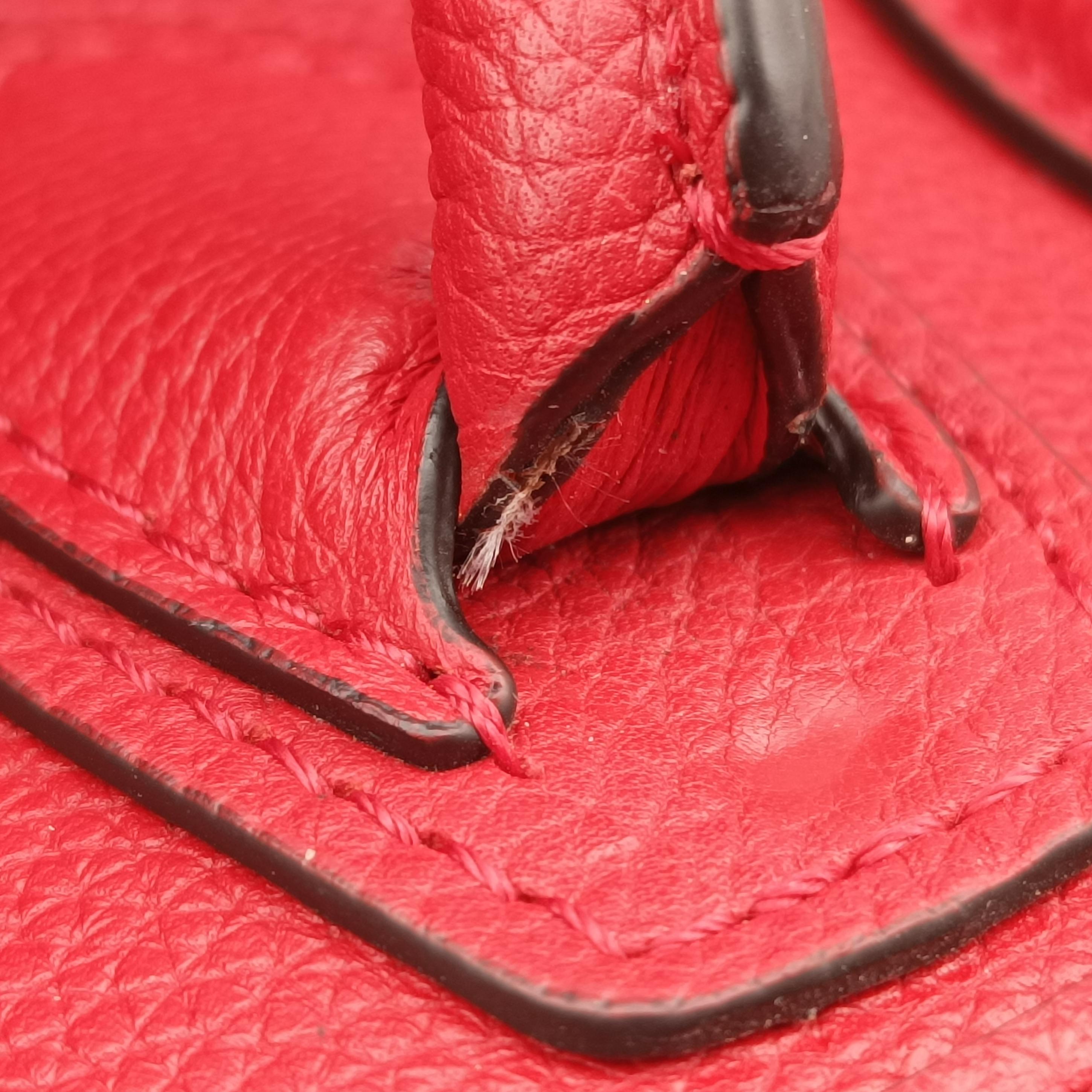 Luggage Micro shopper Red Leather S-CU-0123 S-SA-1102ラゲージマイクロショッパー レッド レザー S-CU-0123 S-SA-1102