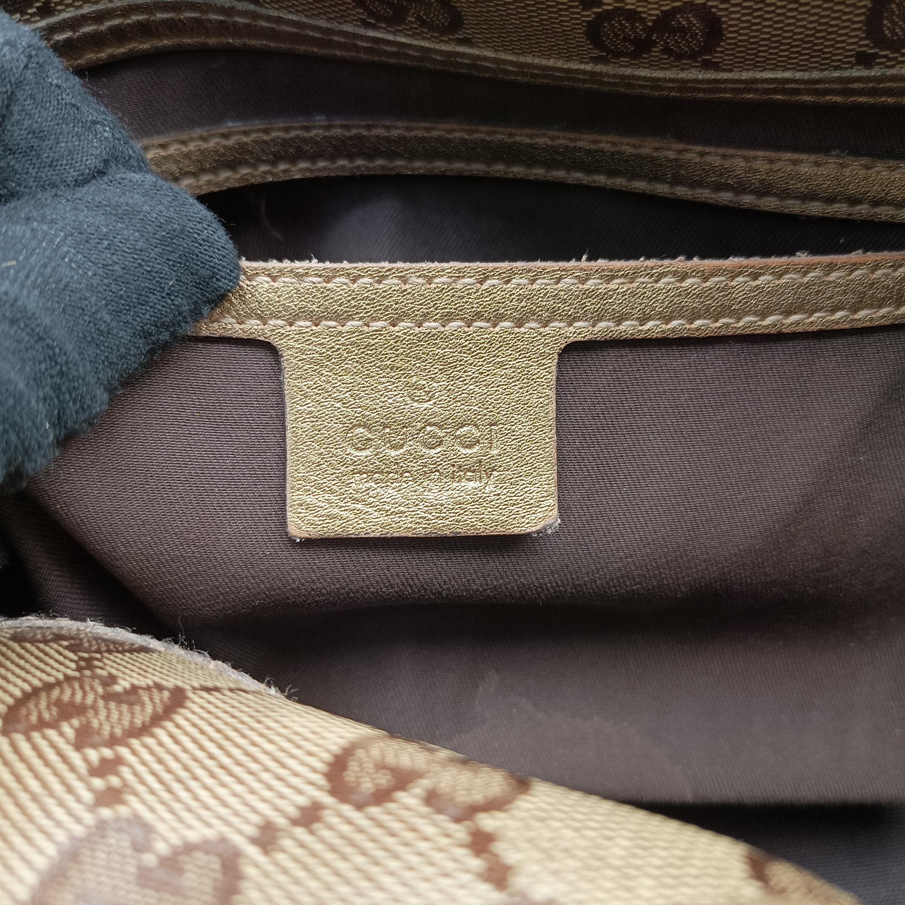 GG Crystal Brown PVC coated canvas 203494 H3708747ジージークリスタル ブラウン PVCコーティングキャンバス 203494 H3708747