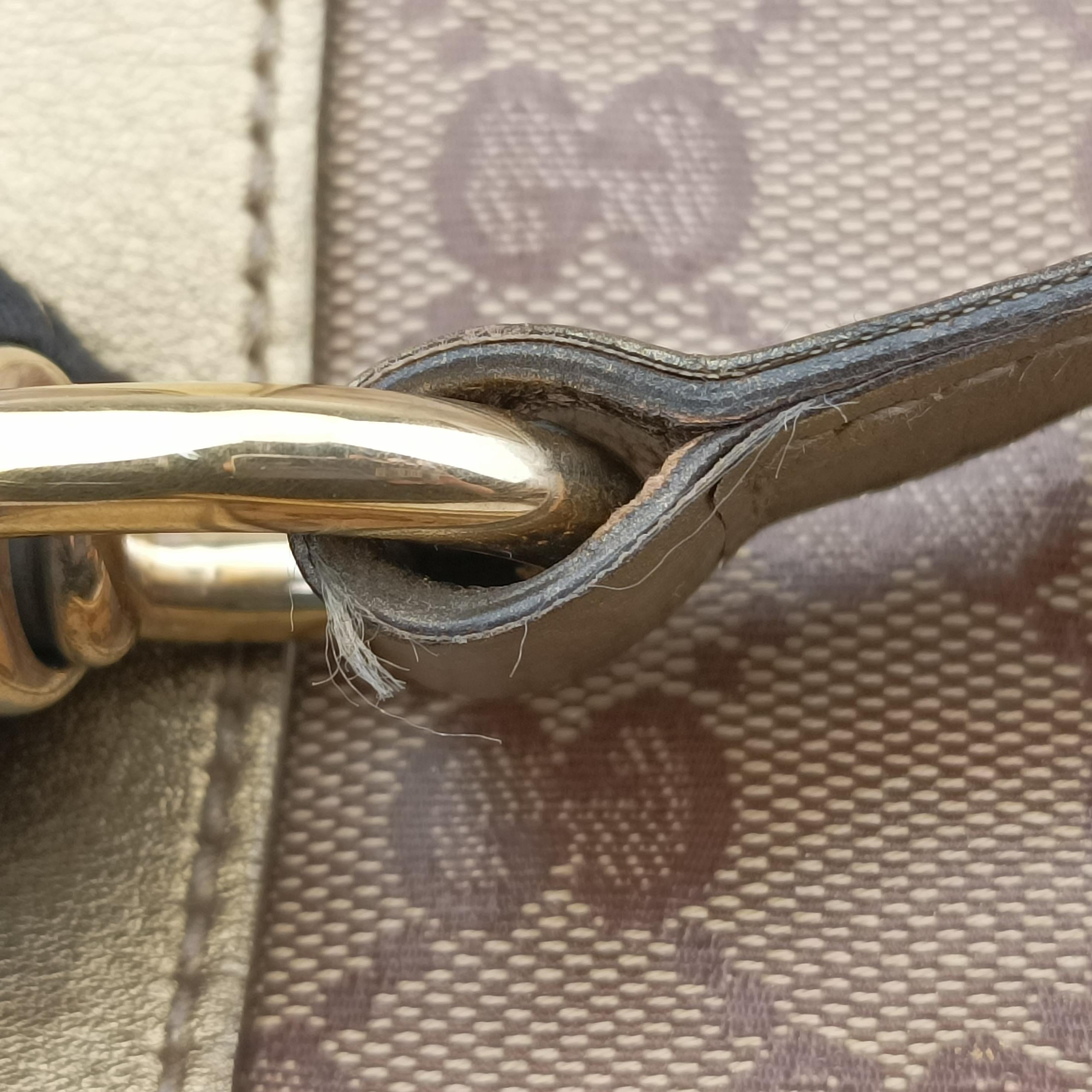 GG Crystal Brown PVC coated canvas 203494 H3708747ジージークリスタル ブラウン PVCコーティングキャンバス 203494 H3708747