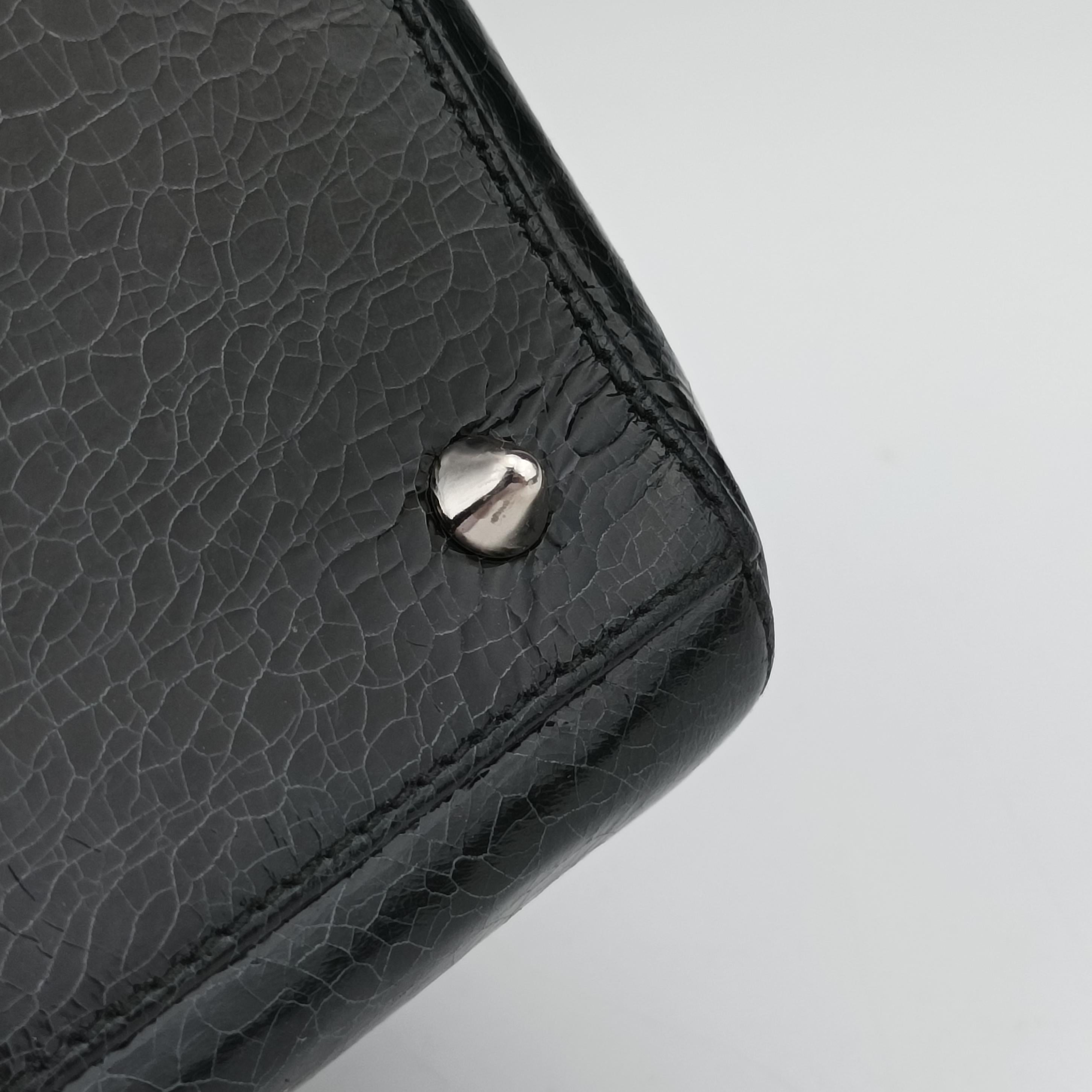 Swan Lady Dior Mini Black×White Leather 32-MA-0146スワン レディディオール ミニ ブラック×ホワイト レザー 32-MA-0146