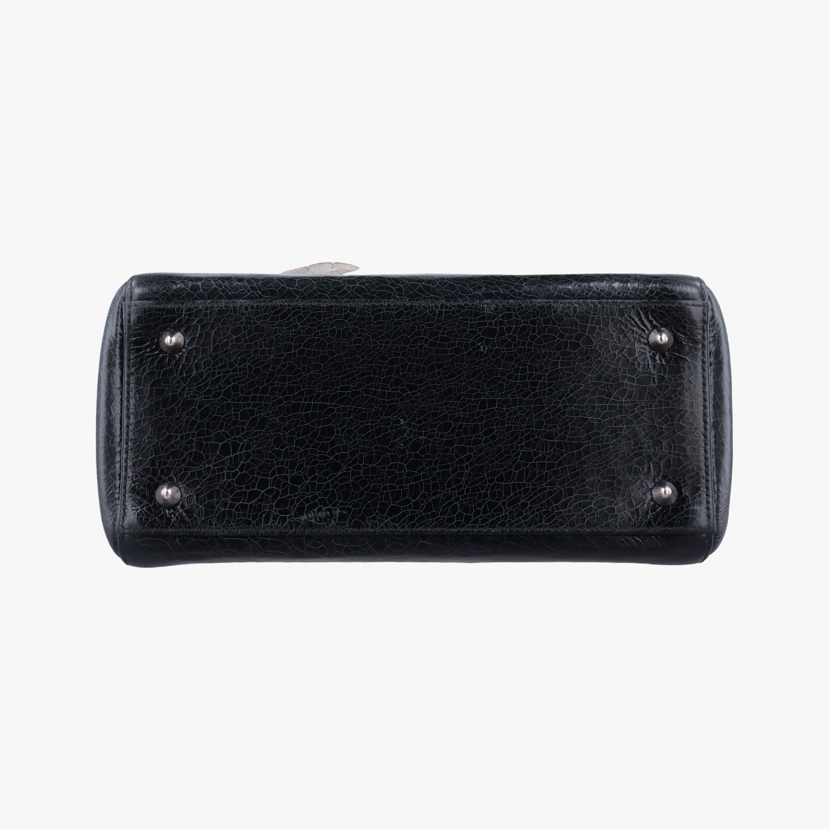 Swan Lady Dior Mini Black×White Leather 32-MA-0146スワン レディディオール ミニ ブラック×ホワイト レザー 32-MA-0146