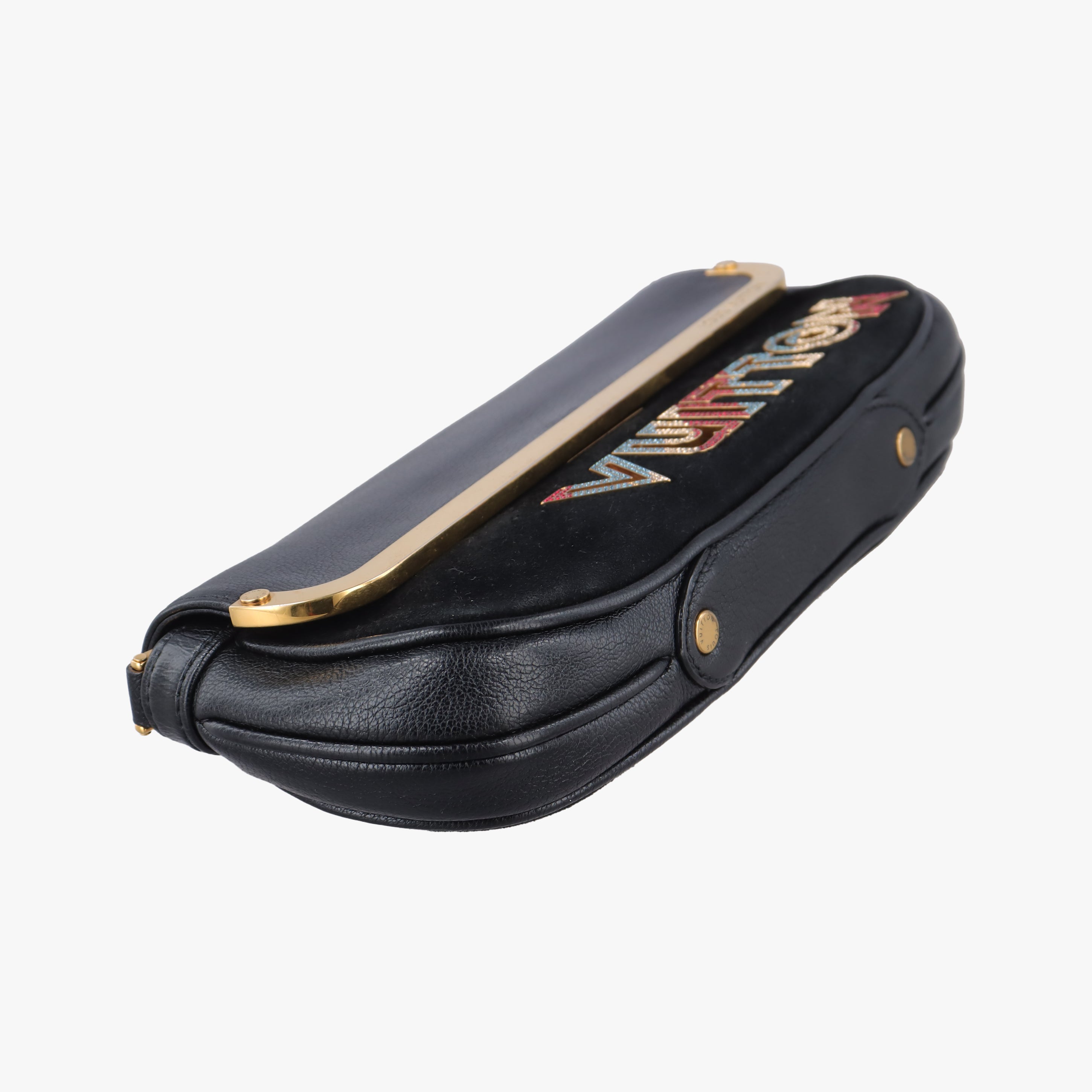 Avant Garde Art Deco Black Suede × leather FO1101アバン ギャルド アール デコ ブラック スエード×レザー FO1101