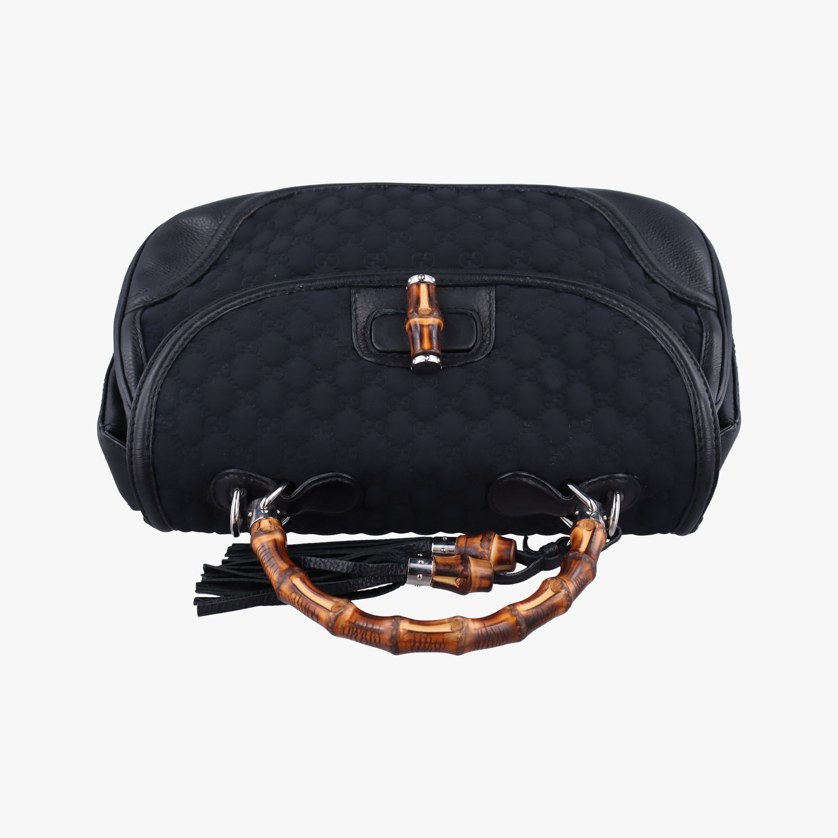 New Bamboo Black Fabric × leather 240241 B6534741ニューバンブー ブラック ファブリック×レザー 240241 B6534741