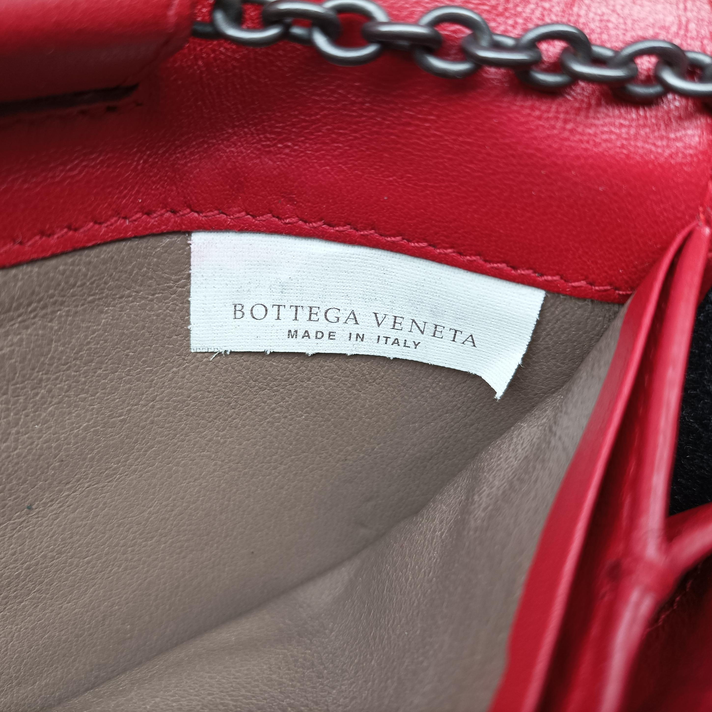 Intrecciato Red lambskin S01176126Pイントレチャート レッド ラムスキン S01176126P