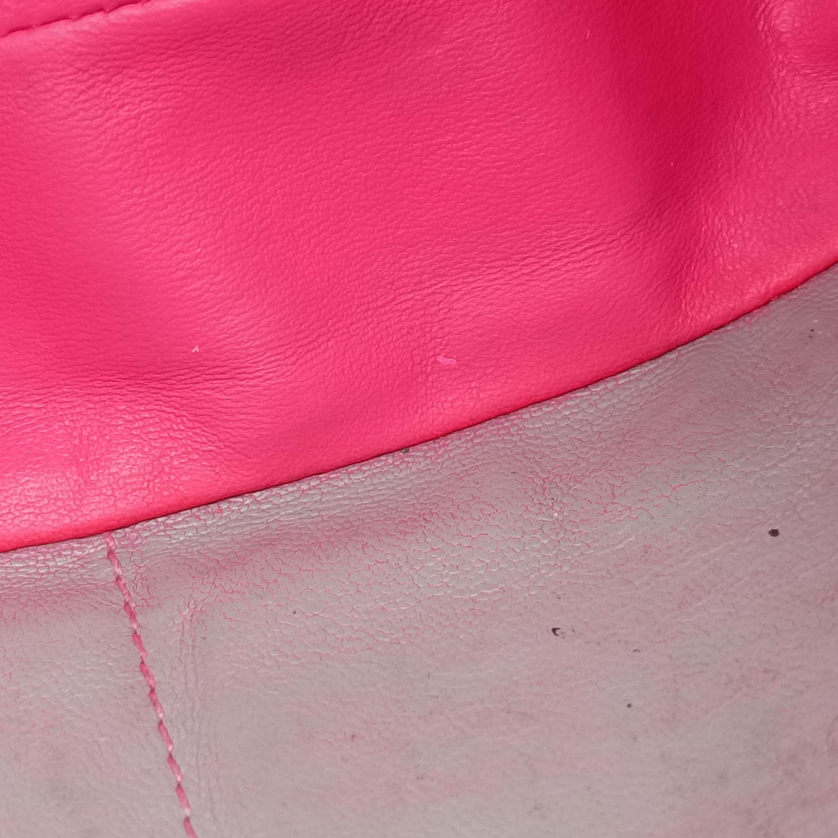 Miss Dior CANNAGE New Lock Pink lambskin 12-MA-0144ミス ディオール カナージュ ニューロック ピンク ラムスキン 12-MA-0144