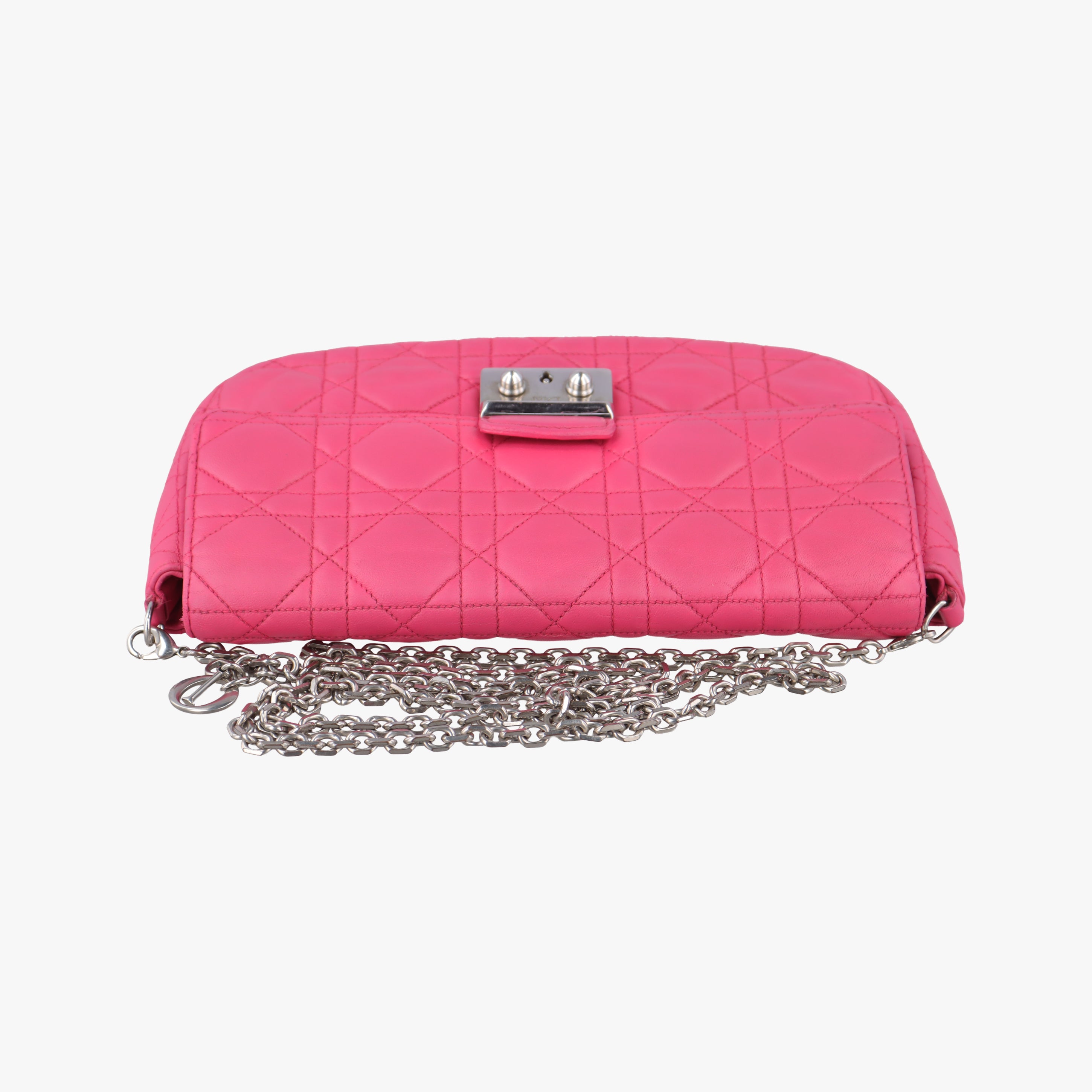 Miss Dior CANNAGE New Lock Pink lambskin 12-MA-0144ミス ディオール カナージュ ニューロック ピンク ラムスキン 12-MA-0144