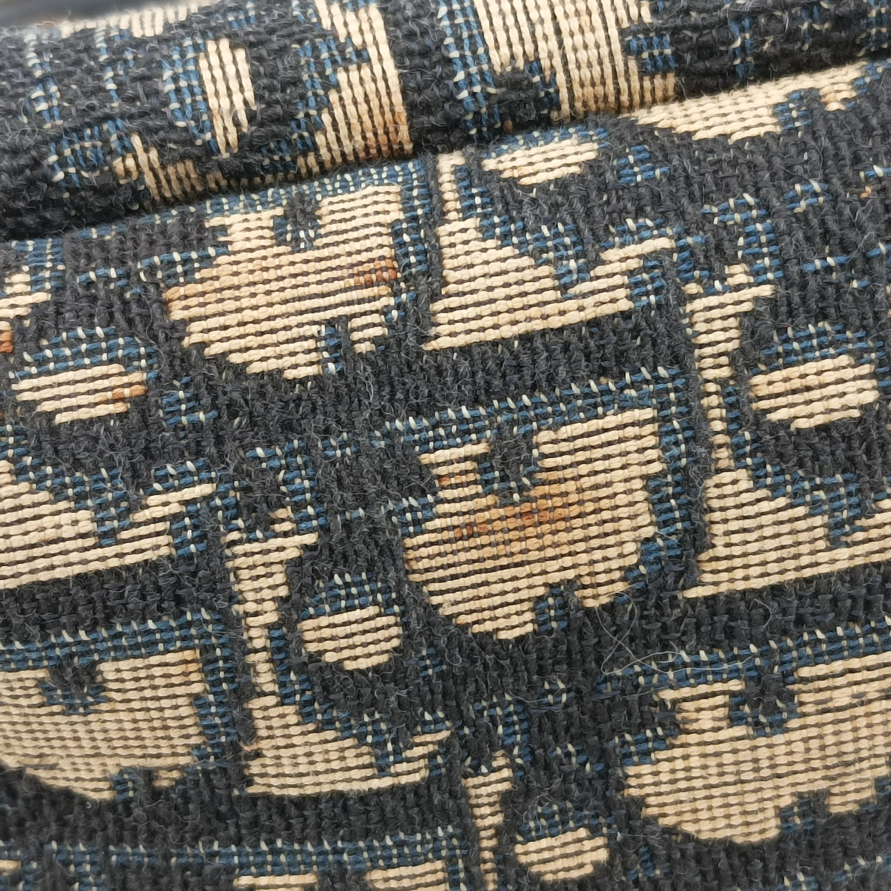 trotter Navy x gray jacquard トロッター ネイビー×グレー ジャガード