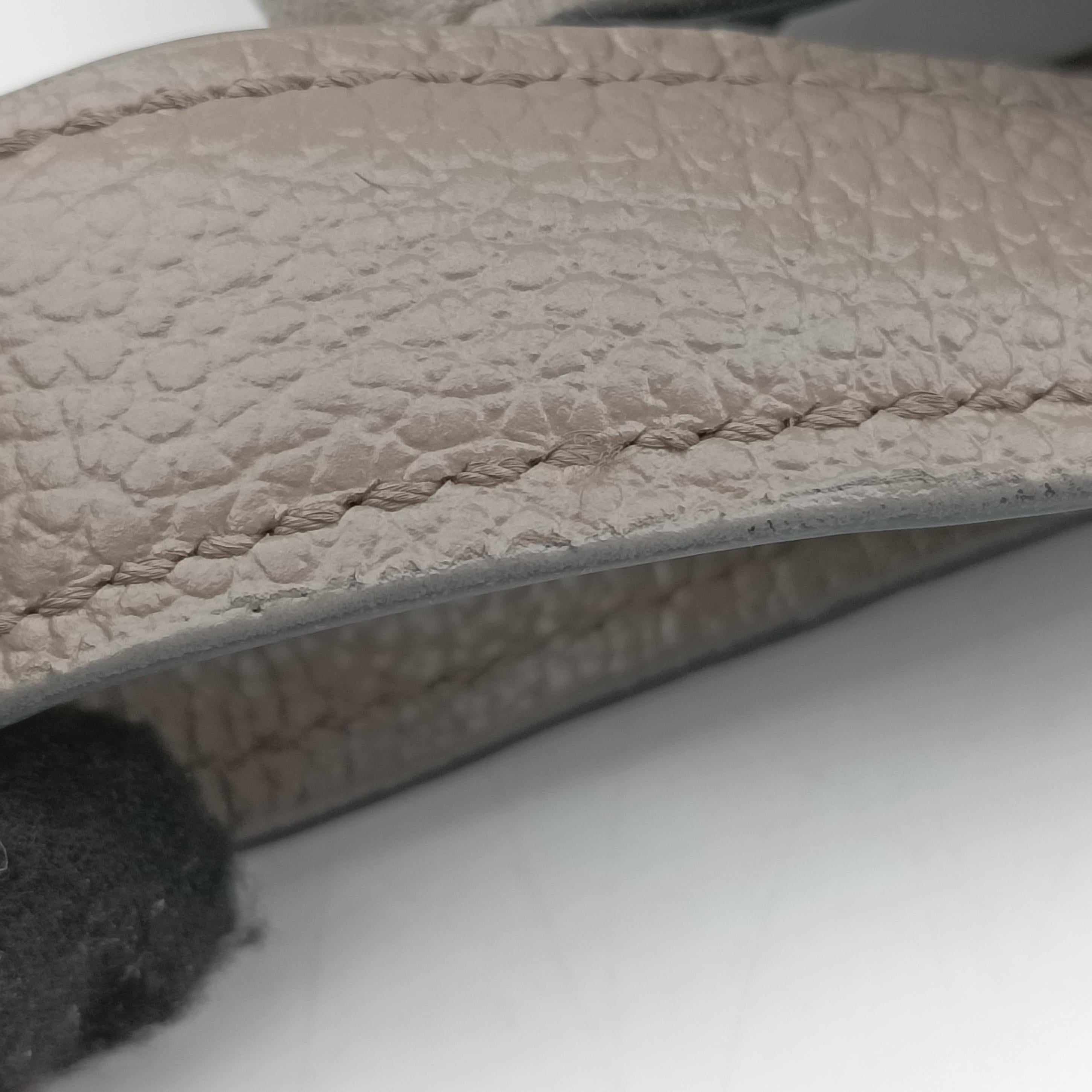 Argilla Glace Studded Top Handle Grey Leather 203アルジラグラッセカルフレザースタッドトップハンドル グレー レザー 203