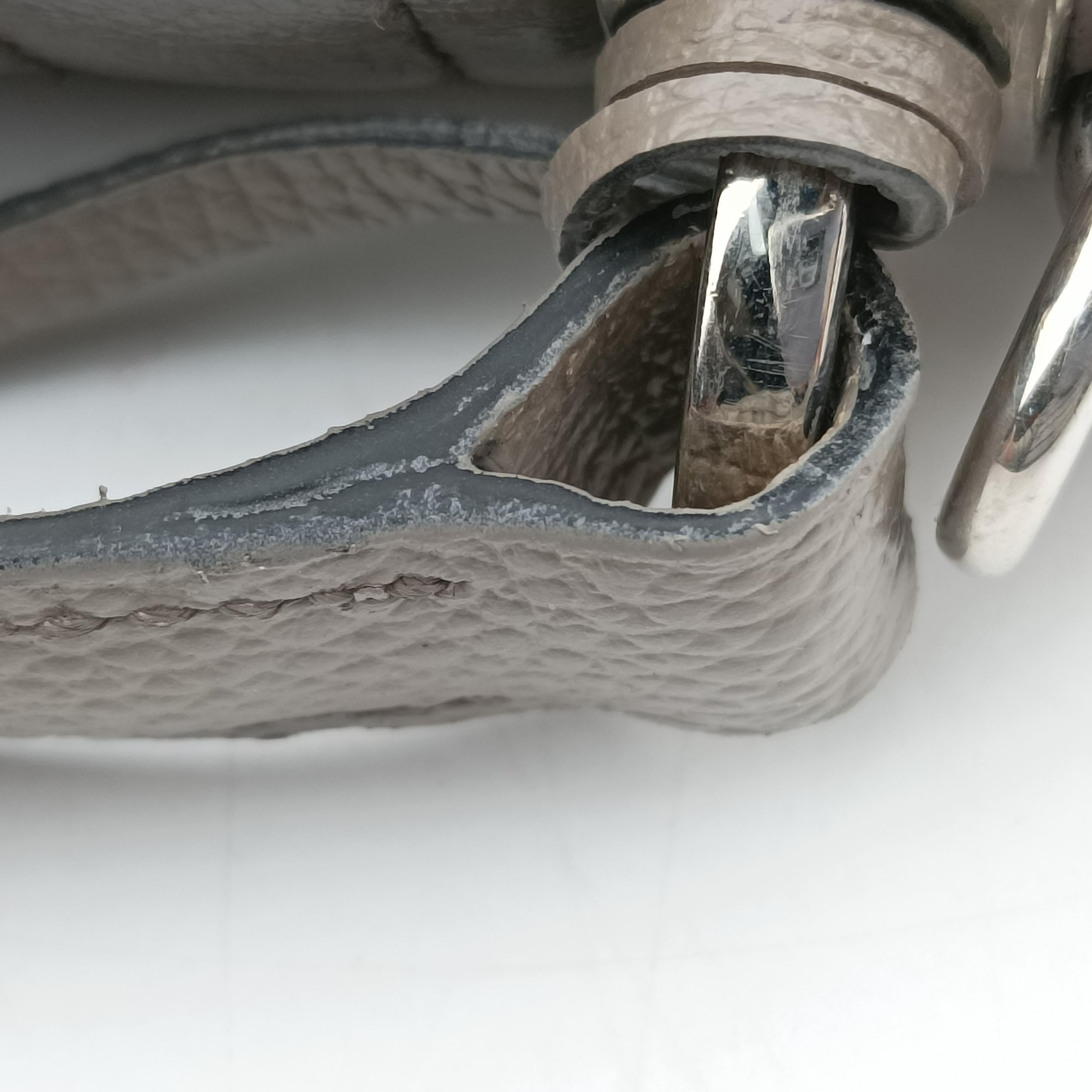 Argilla Glace Studded Top Handle Grey Leather 203アルジラグラッセカルフレザースタッドトップハンドル グレー レザー 203